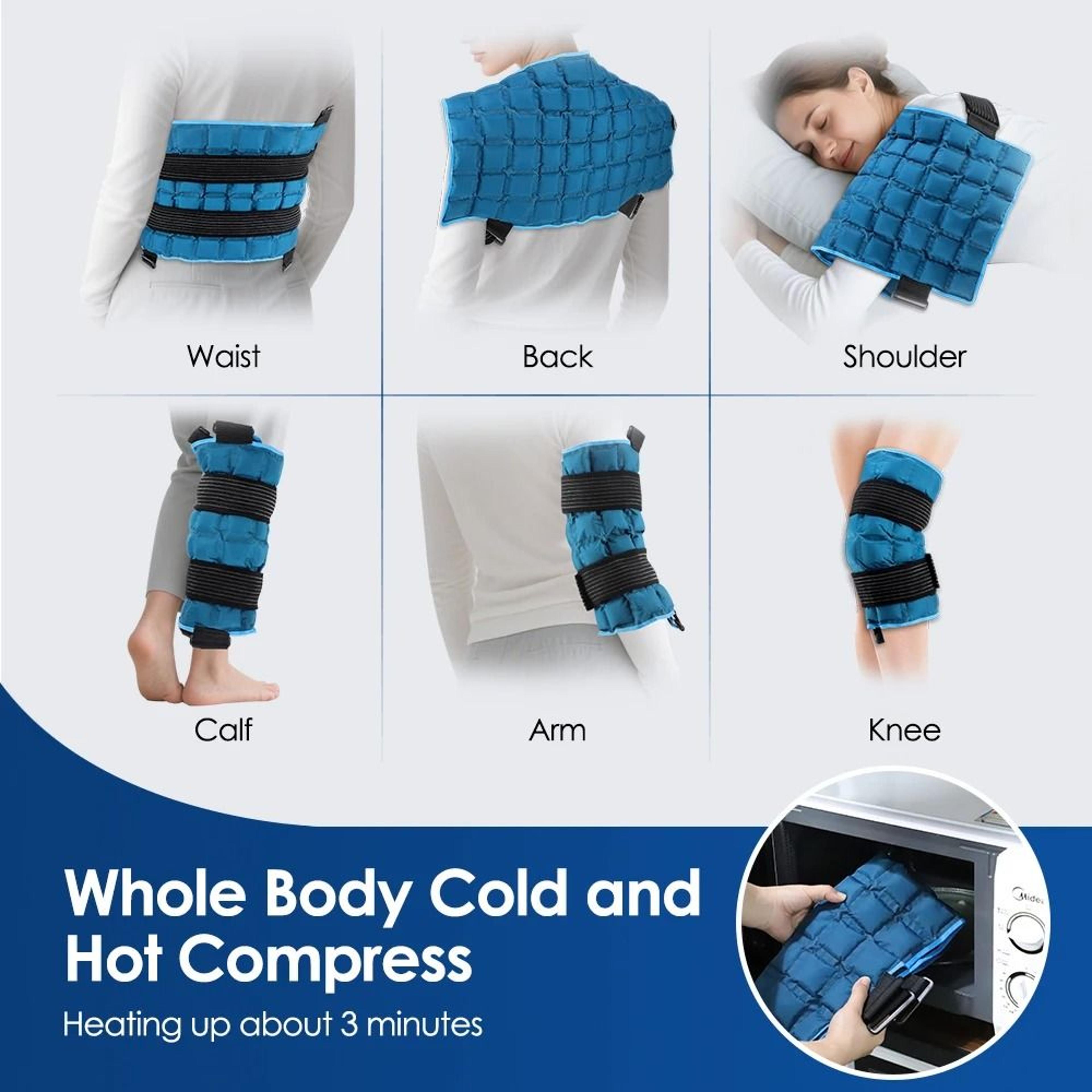 Large Reusable Hot Cold Gel Pack For Knee And Back 5