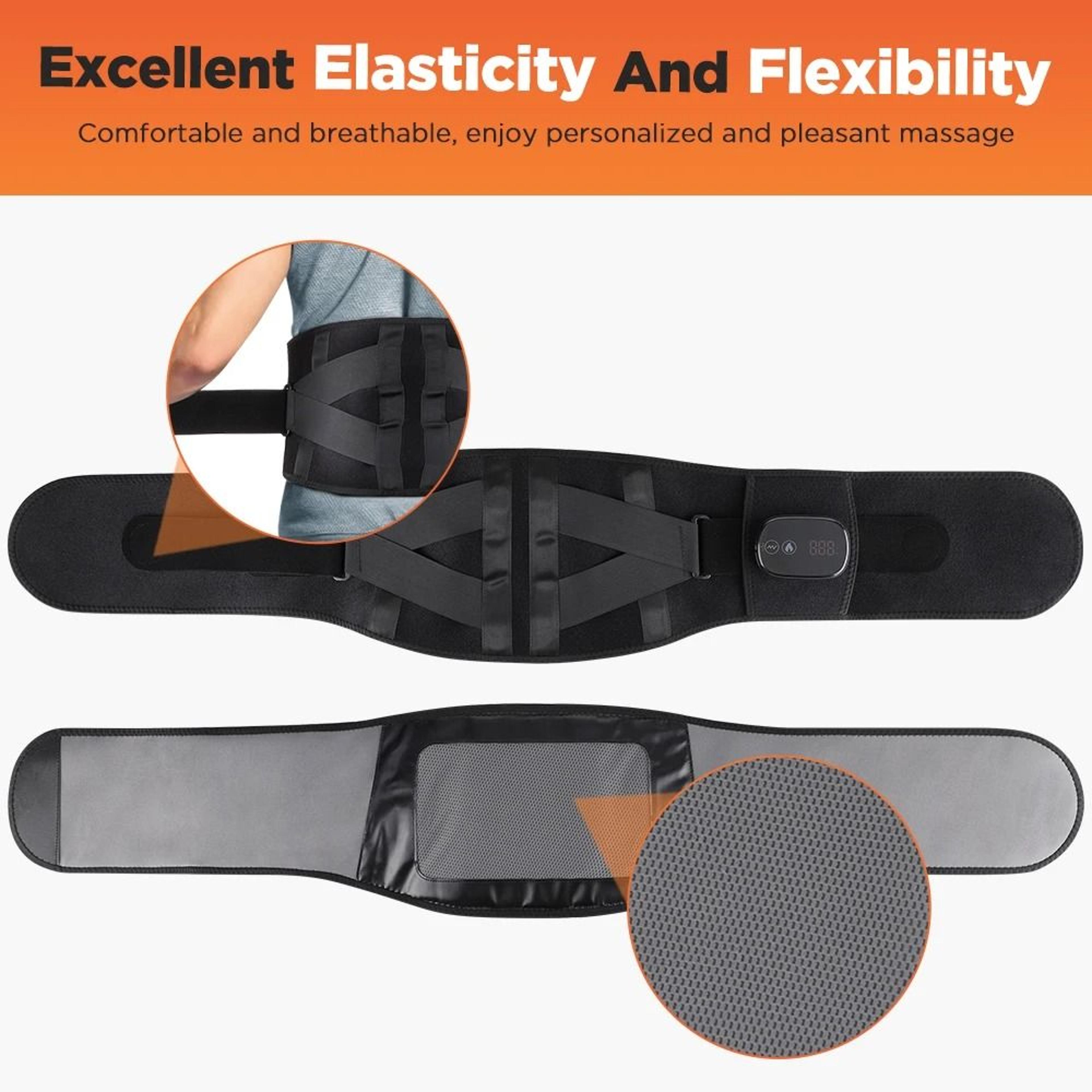Cordless Red Light Heated Vibration Waist Massage Belt 8