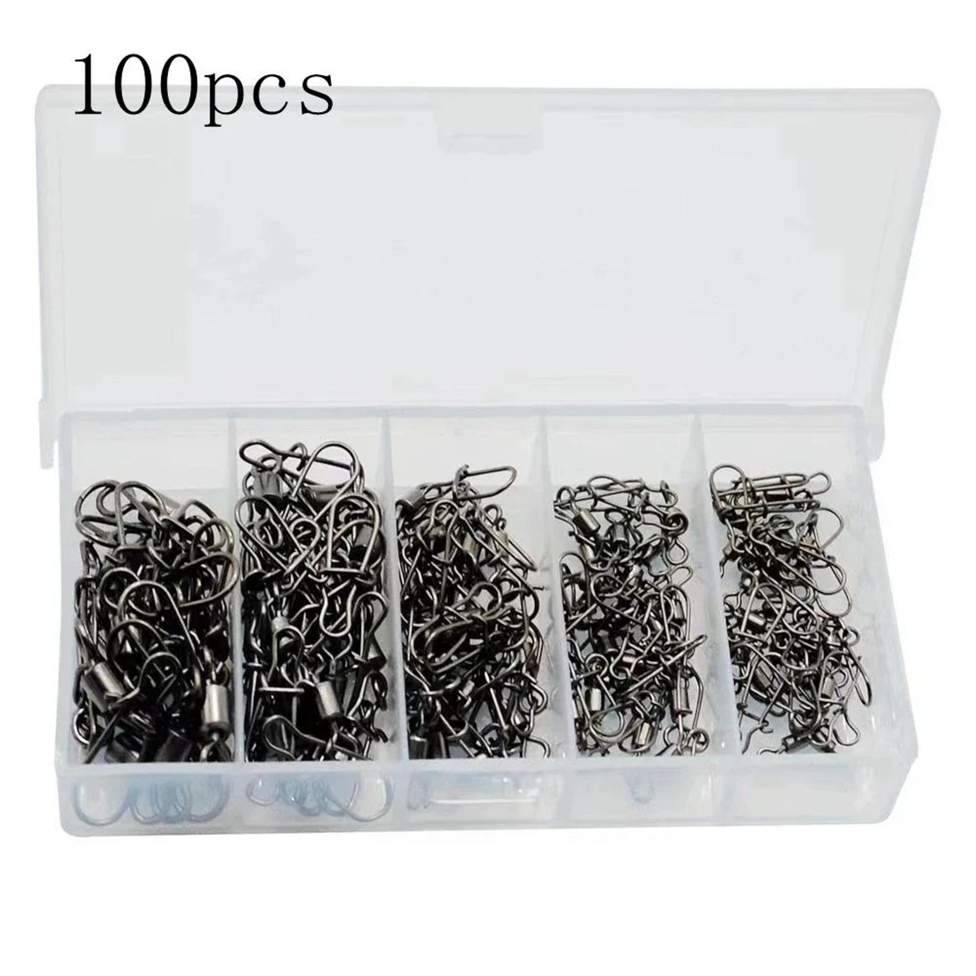 SmoothSpin Stainless Steel Fishing Swivel Snap Set 2