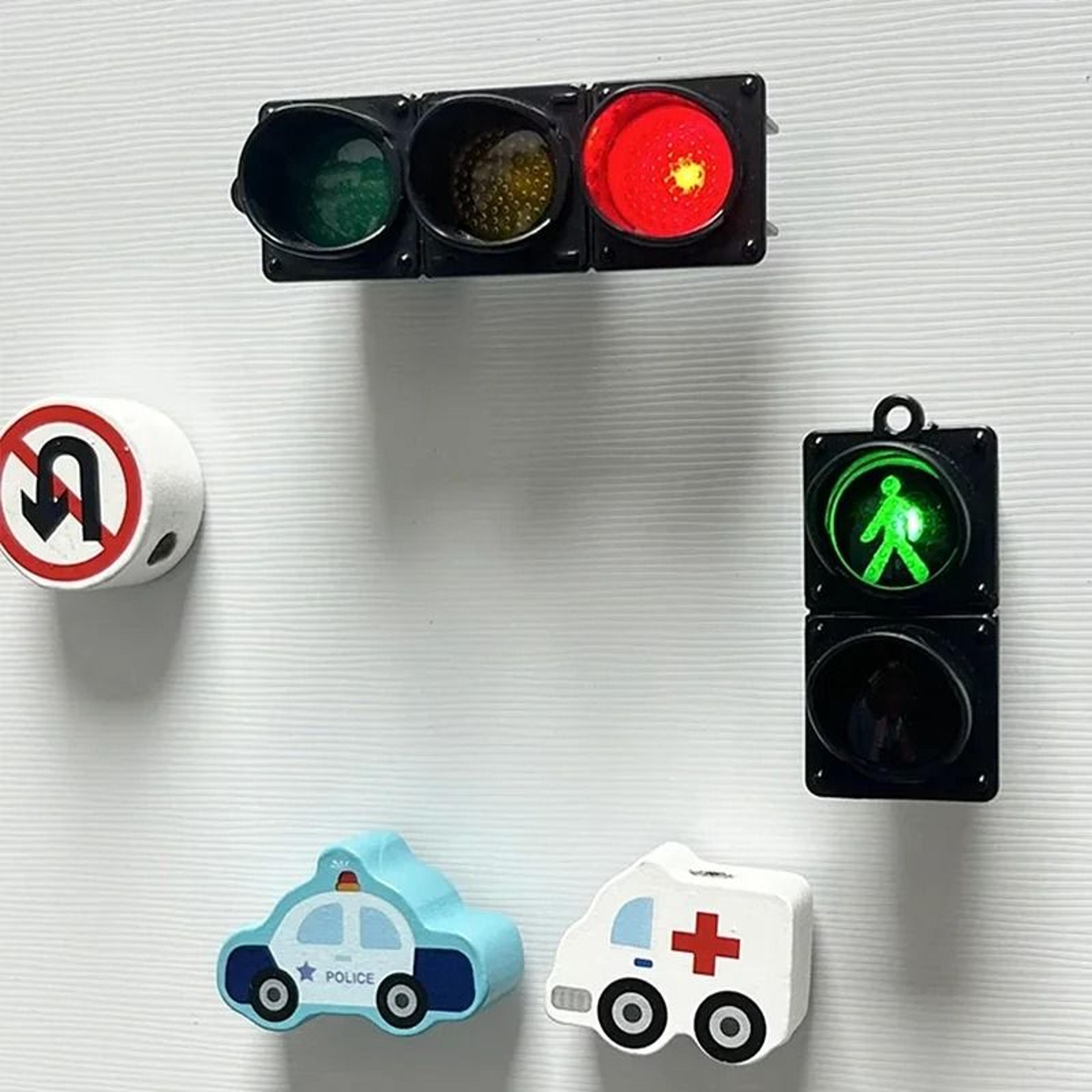 Playful Traffic Light Pedestrian Signal Refrigerator Magnet Decoration For Homes 8