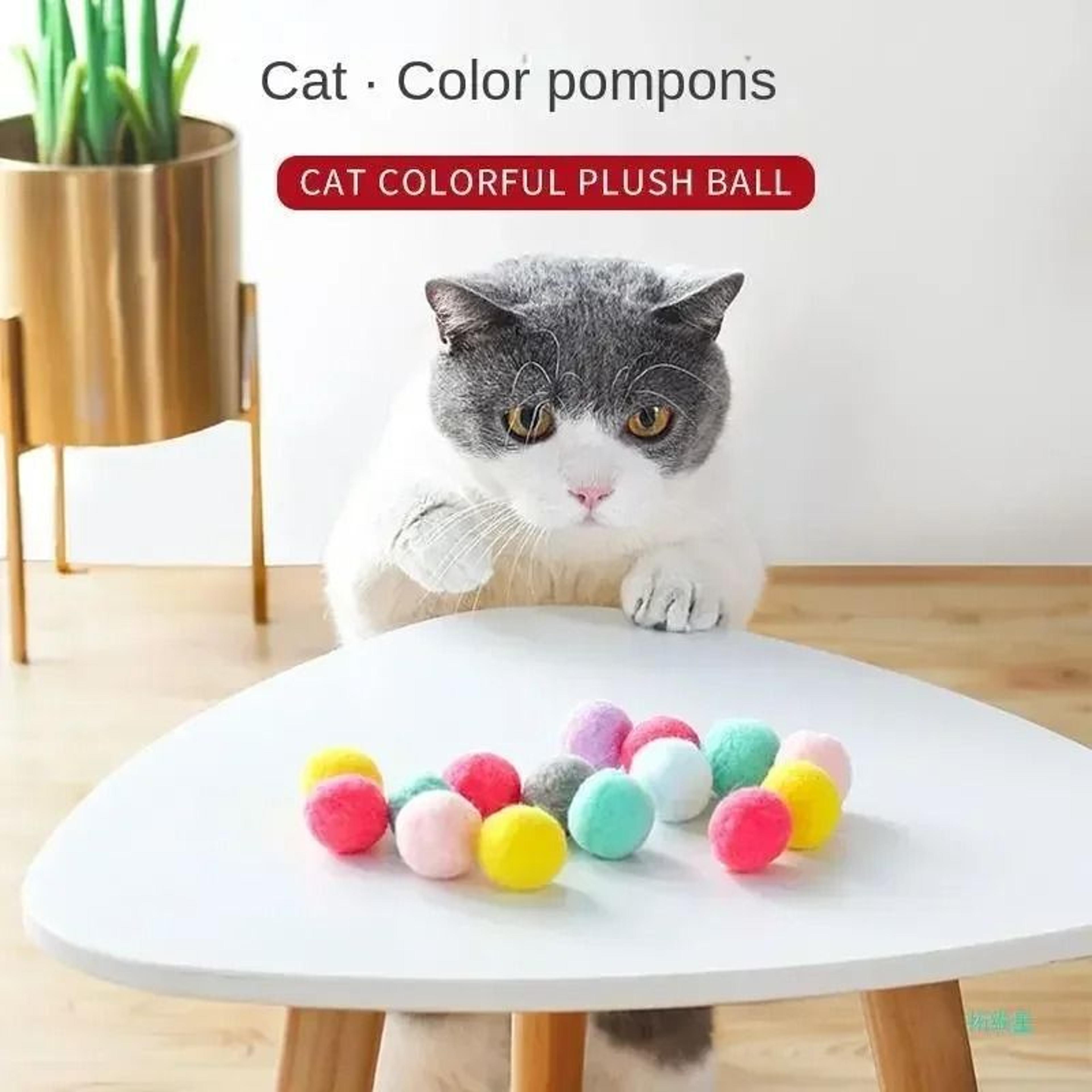 PouncePlay Interactive Cat Ball Launcher Toy For Kittens Indoor Exercise 7