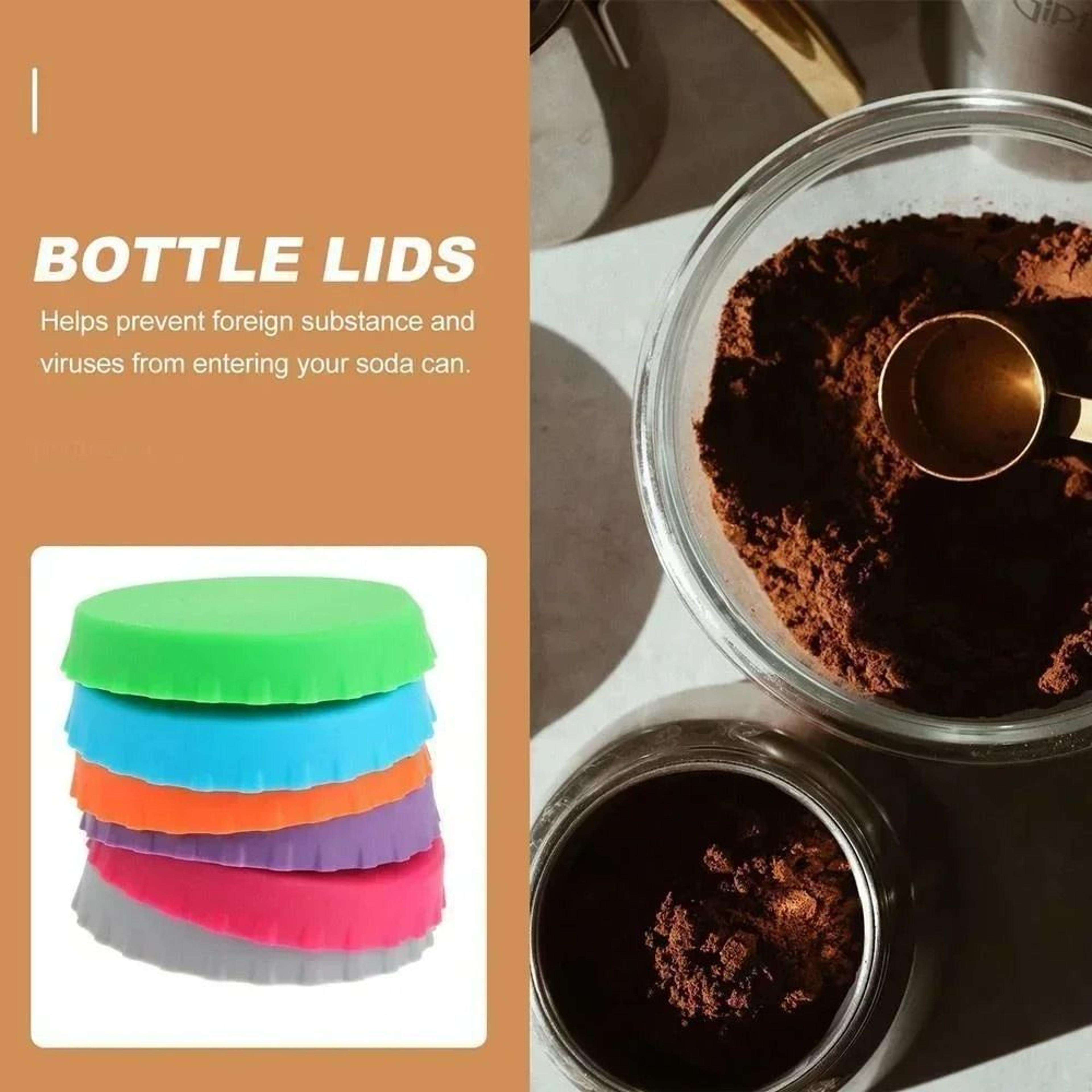 FreshSeal 1 To 6 Pcs Silicone Soda Can Lid Covers 12