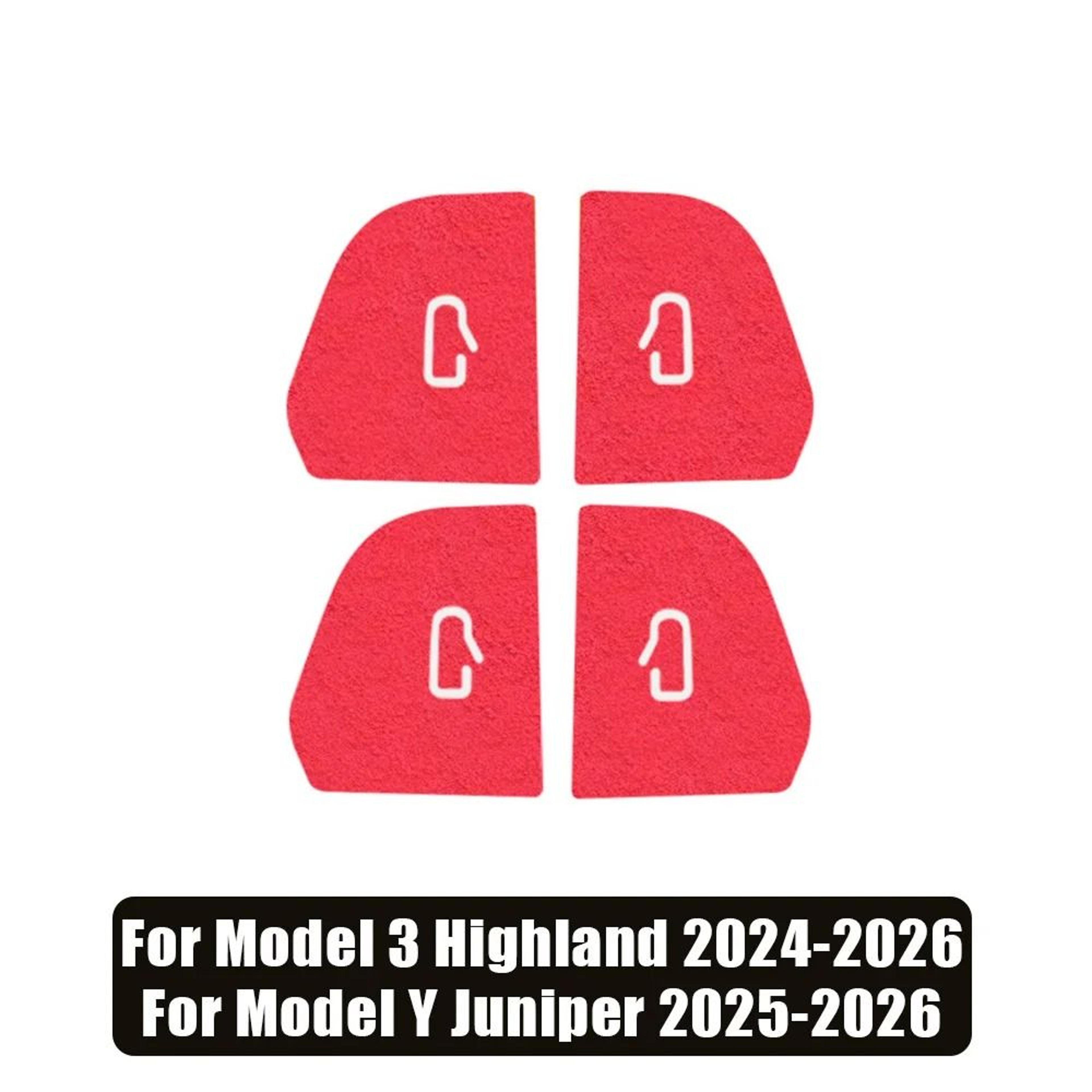 Tesla Model 3 Model Y Door Button Interior Sticker Set 4