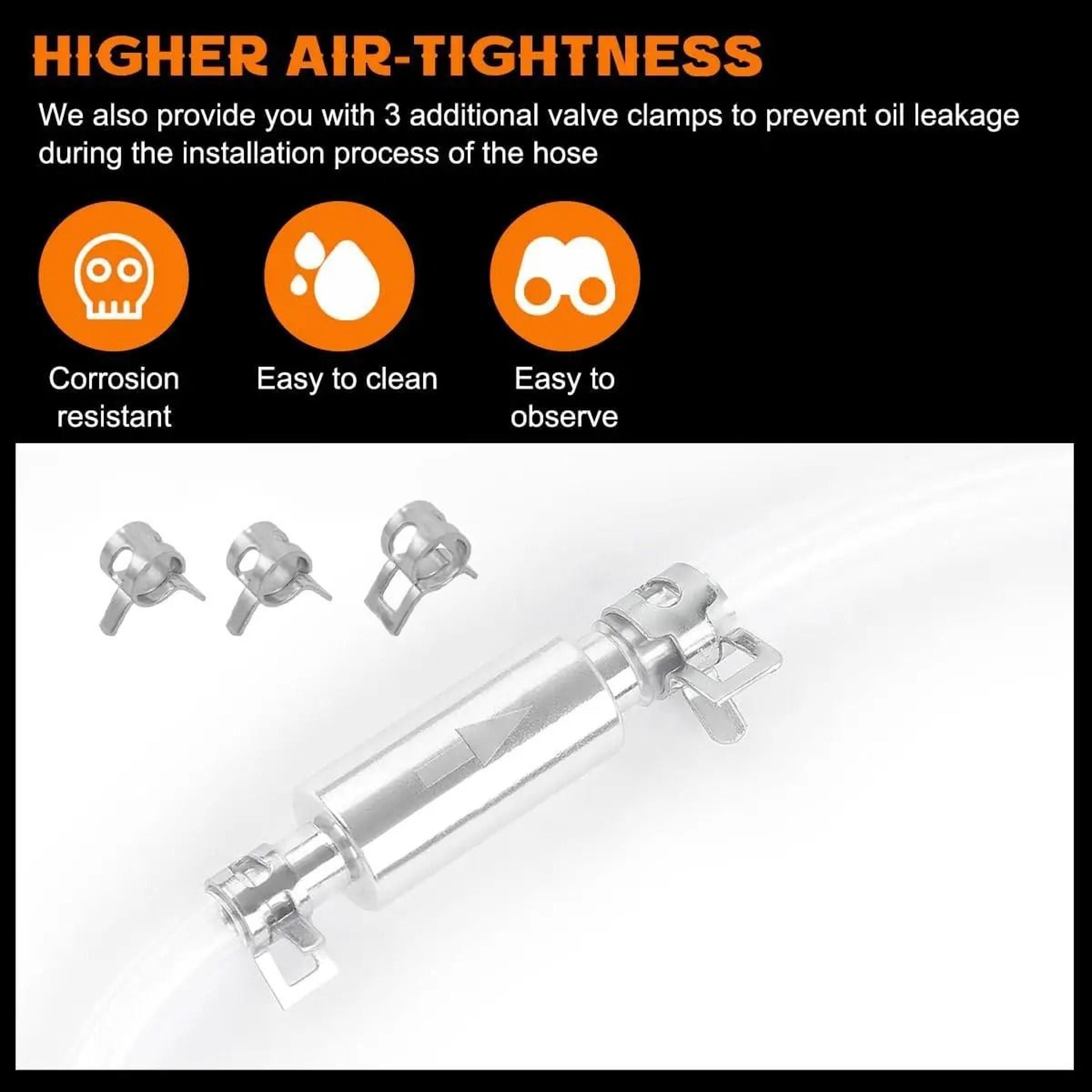 1 To 2 Pcs Motorcycle Brake Bleeder Hose Valve Tool 6