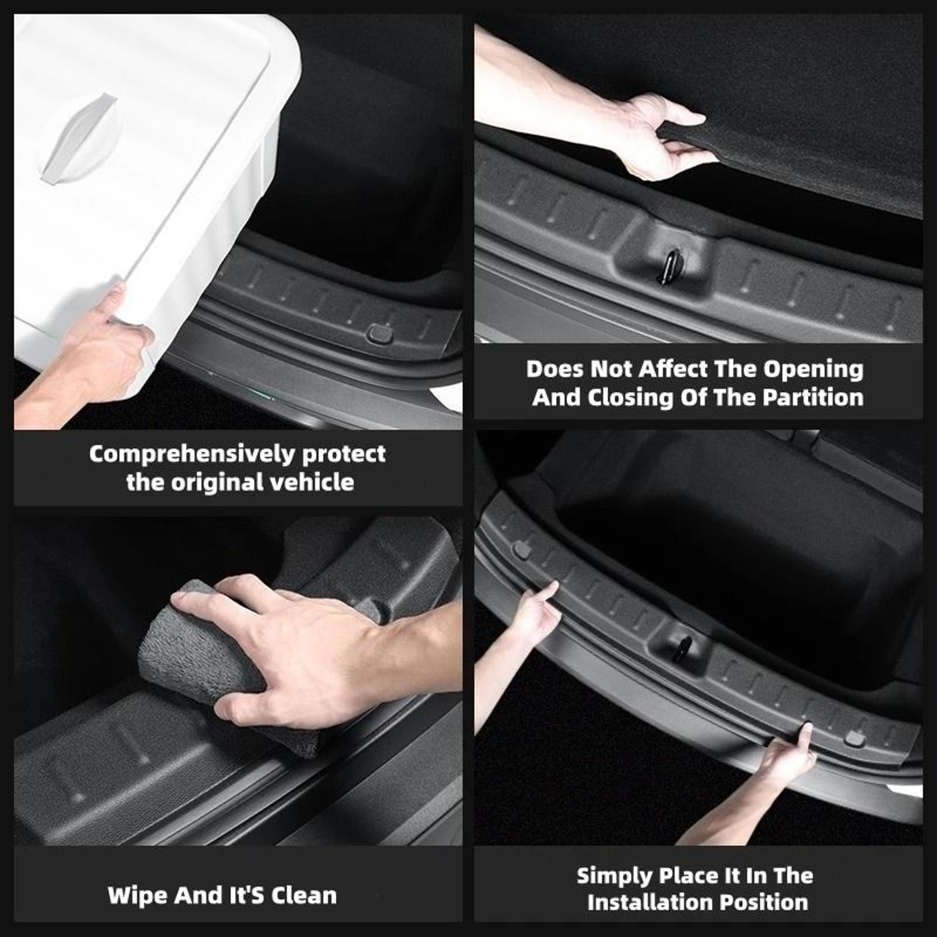 Tesla Model Y Juniper TPE Trunk Sill Anti Scratch Protector 4
