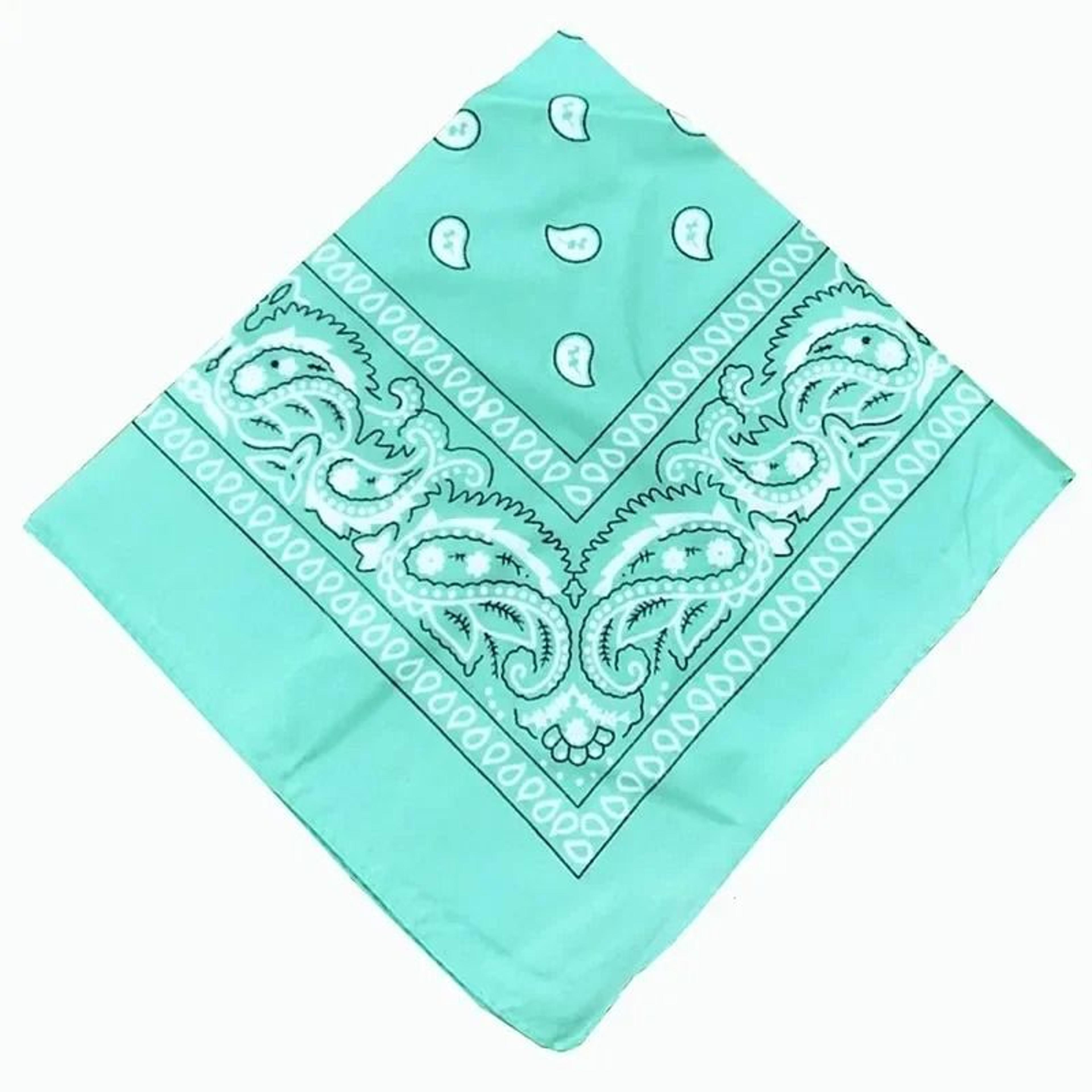 Classic Cotton Paisley Bandana Square Scarf 12