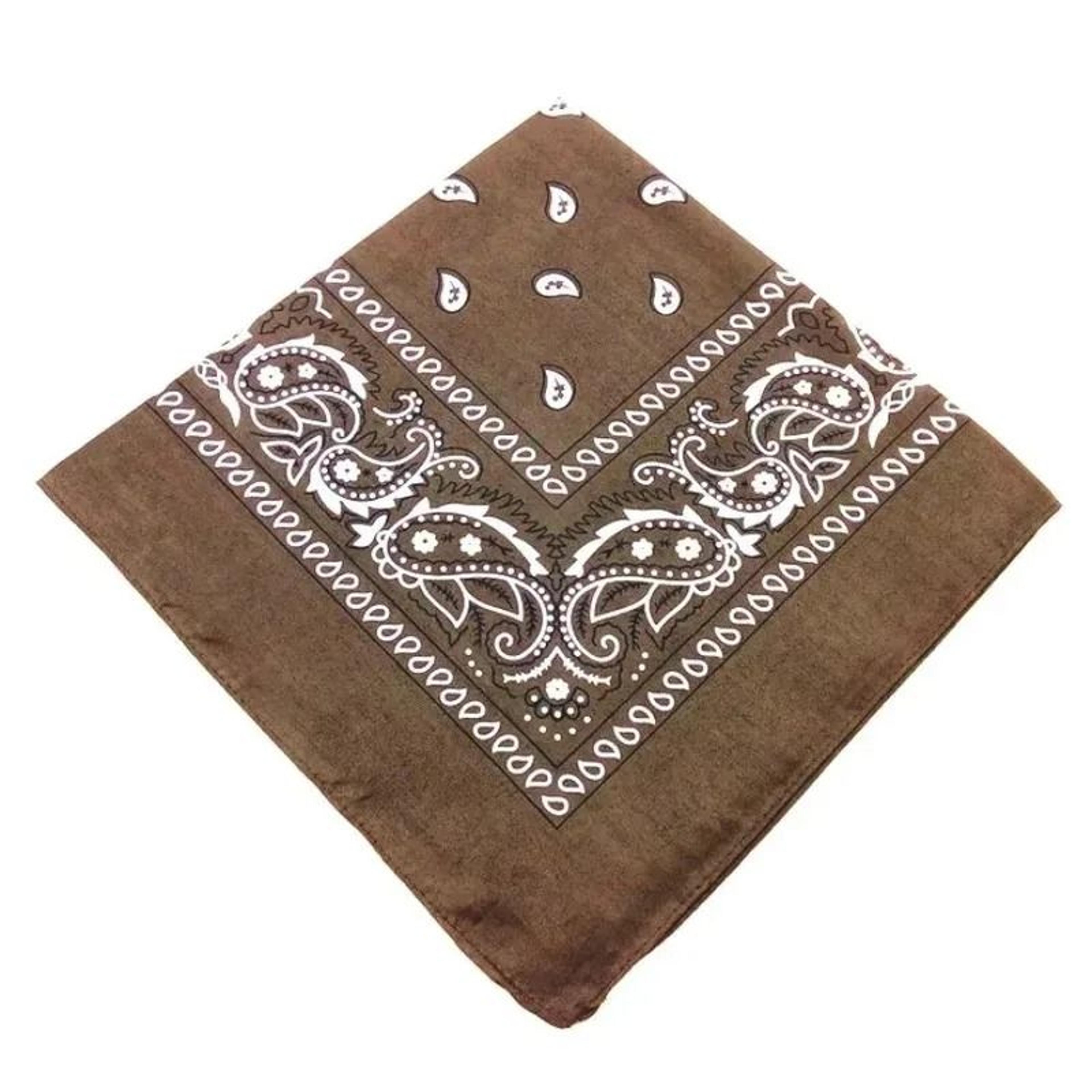 Classic Cotton Paisley Bandana Square Scarf 27