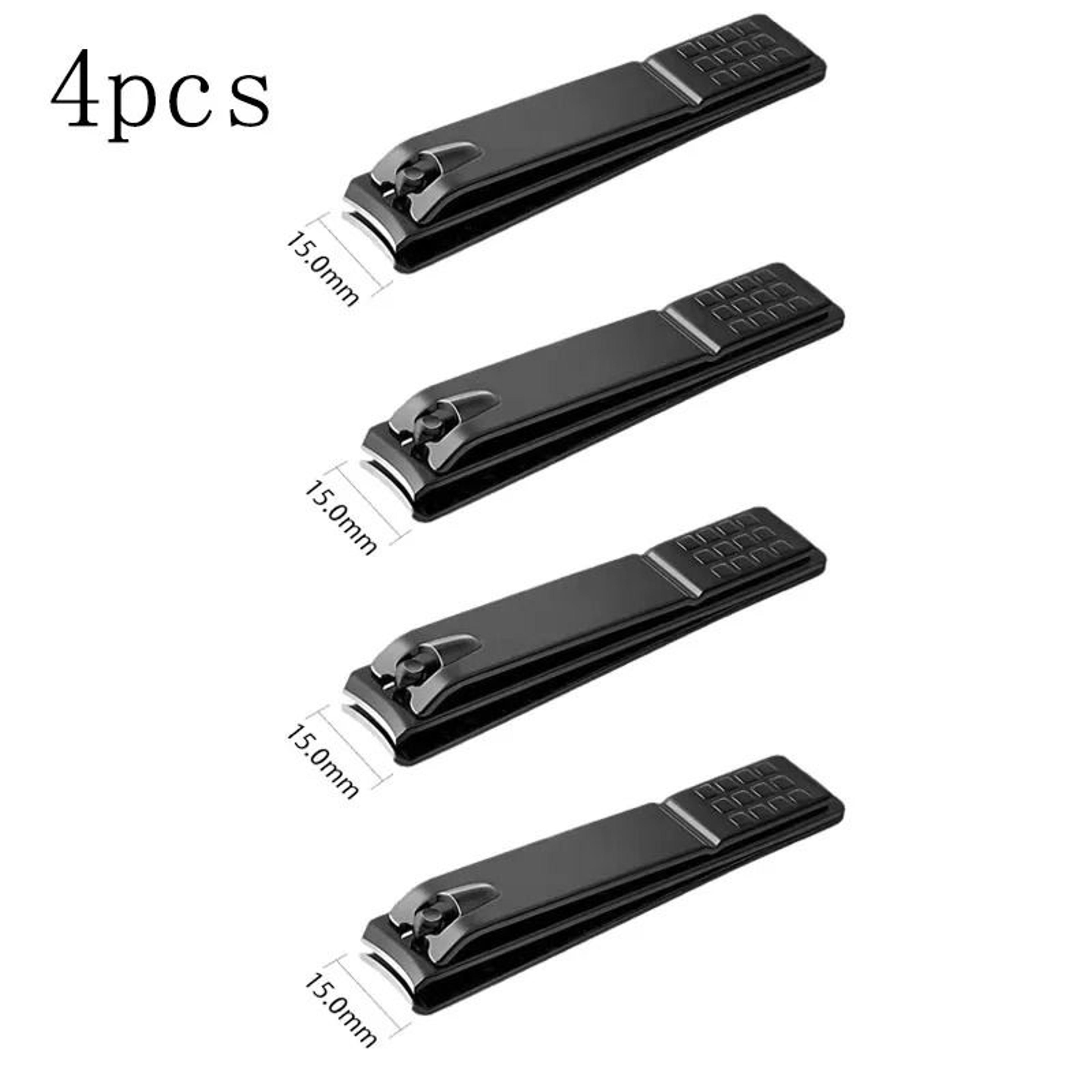 Professional Black Stainless Steel Nail Clippers For Thick Nails 12