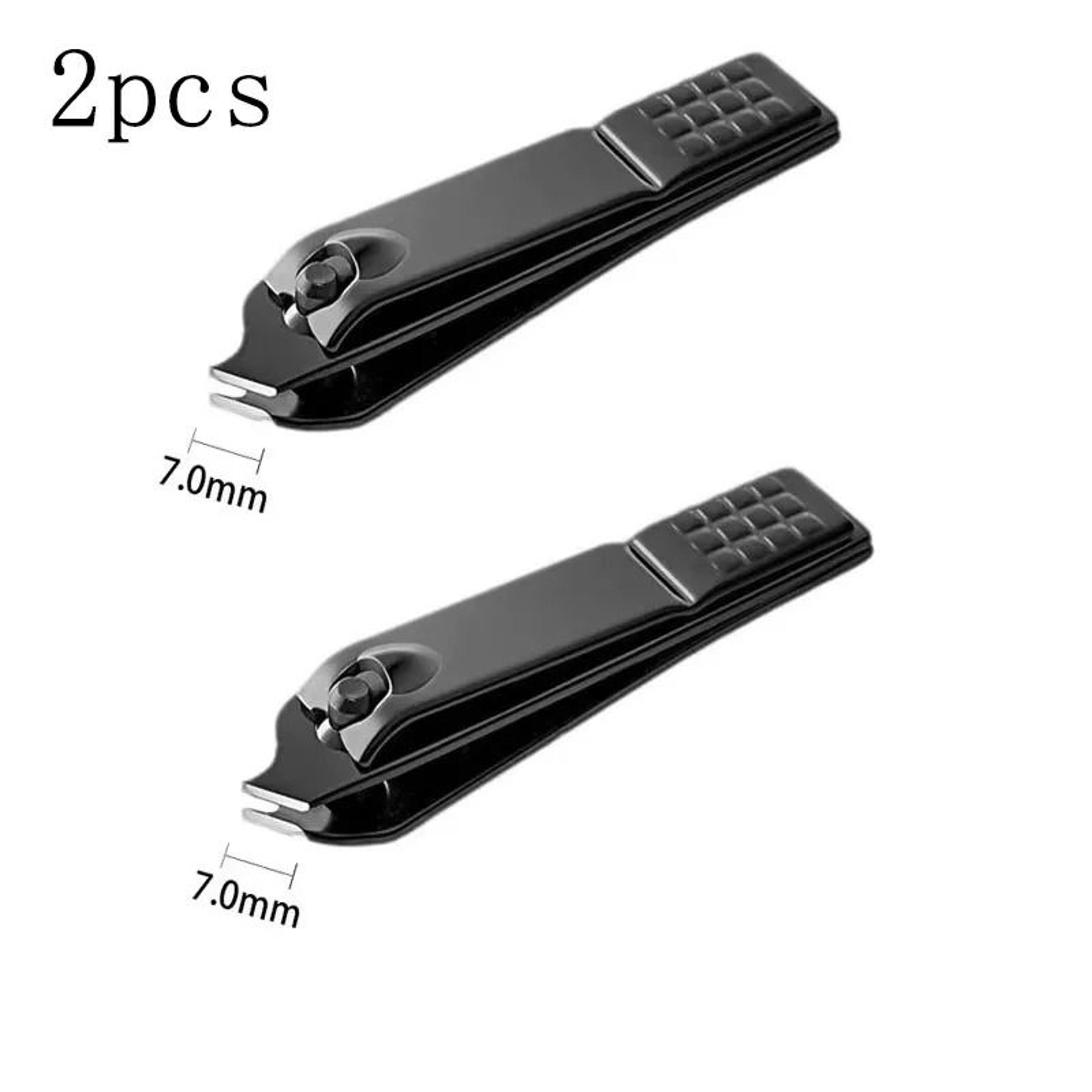 Professional Black Stainless Steel Nail Clippers For Thick Nails 4