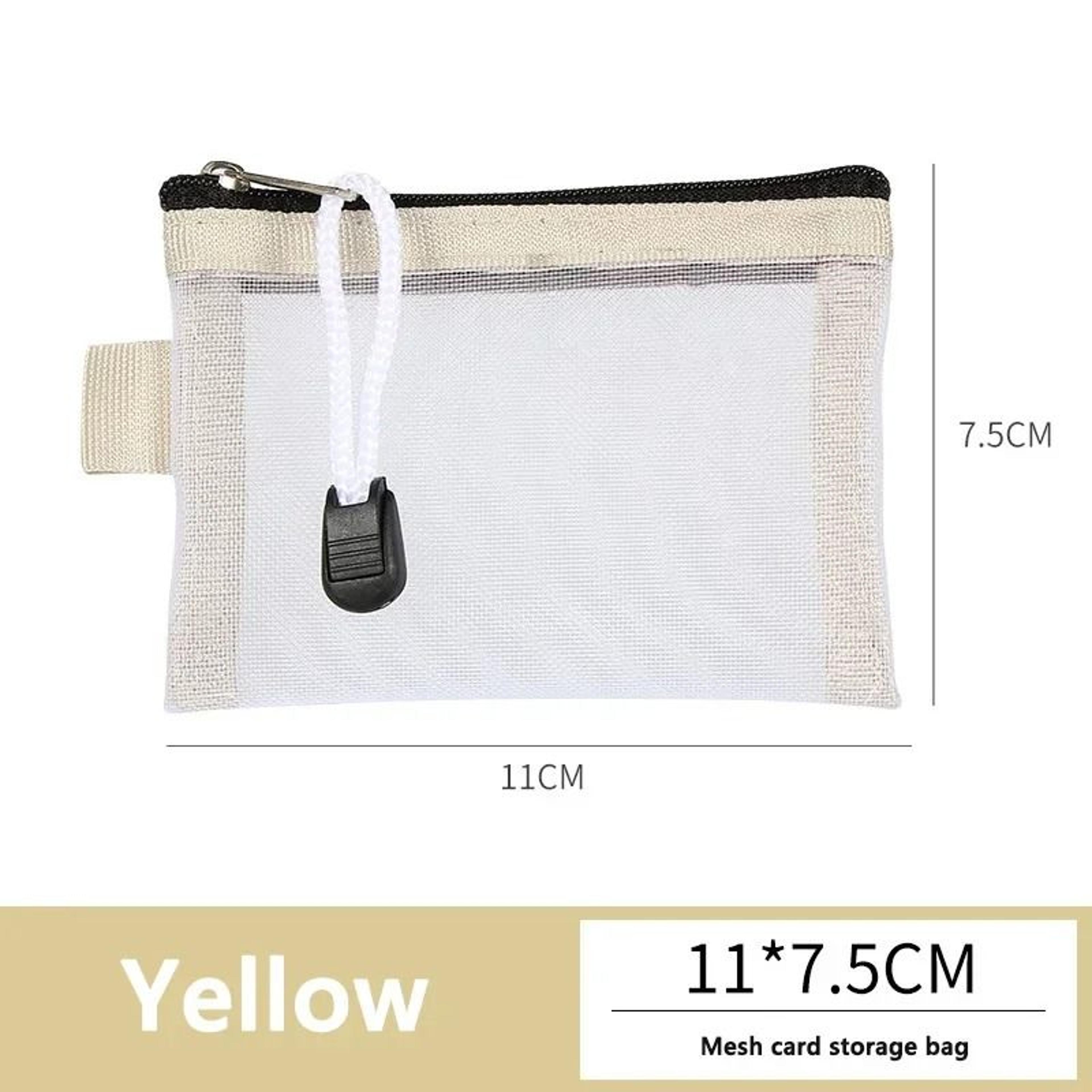 Portable Mesh Coin Purse And Cable Organizer 1