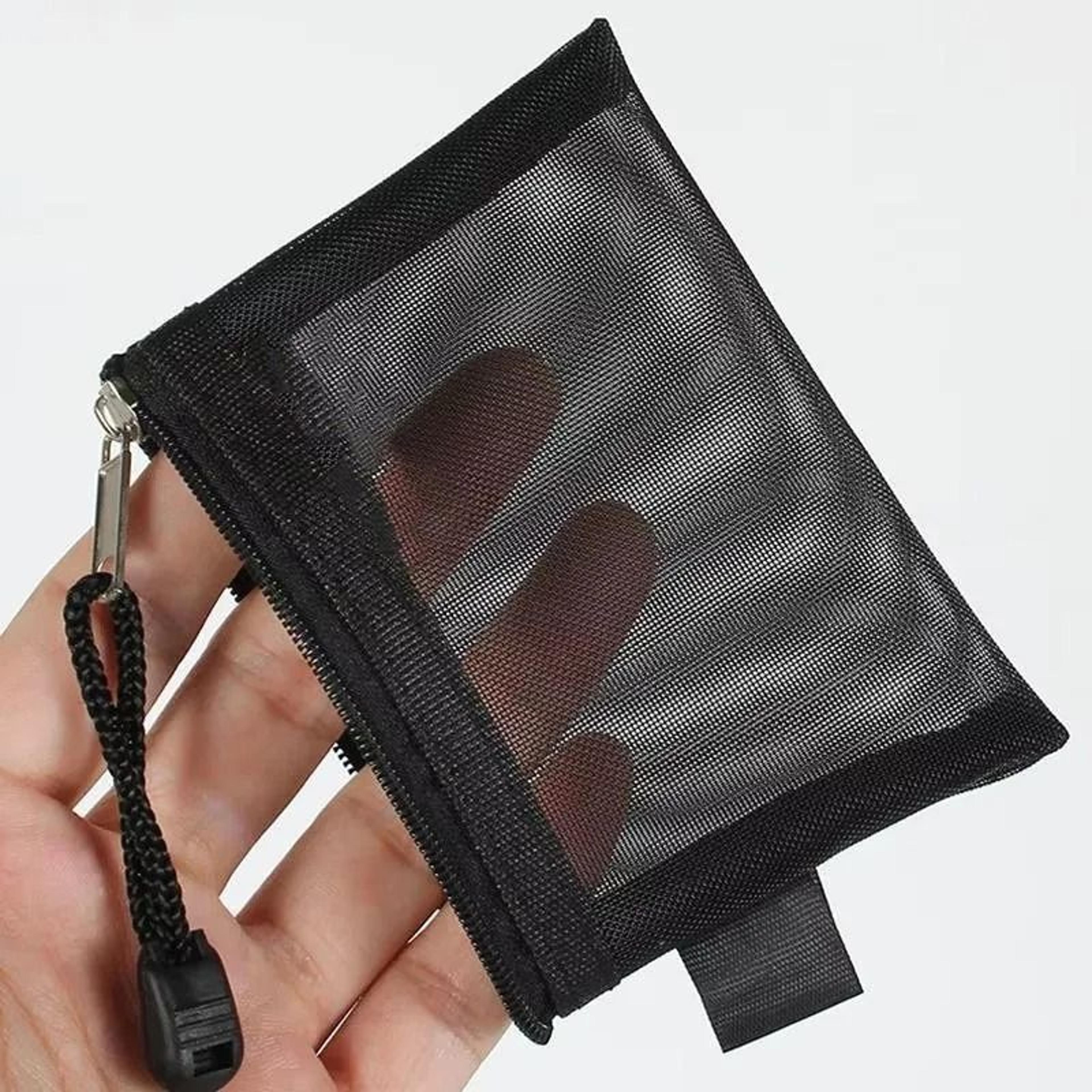 Portable Mesh Coin Purse And Cable Organizer 14