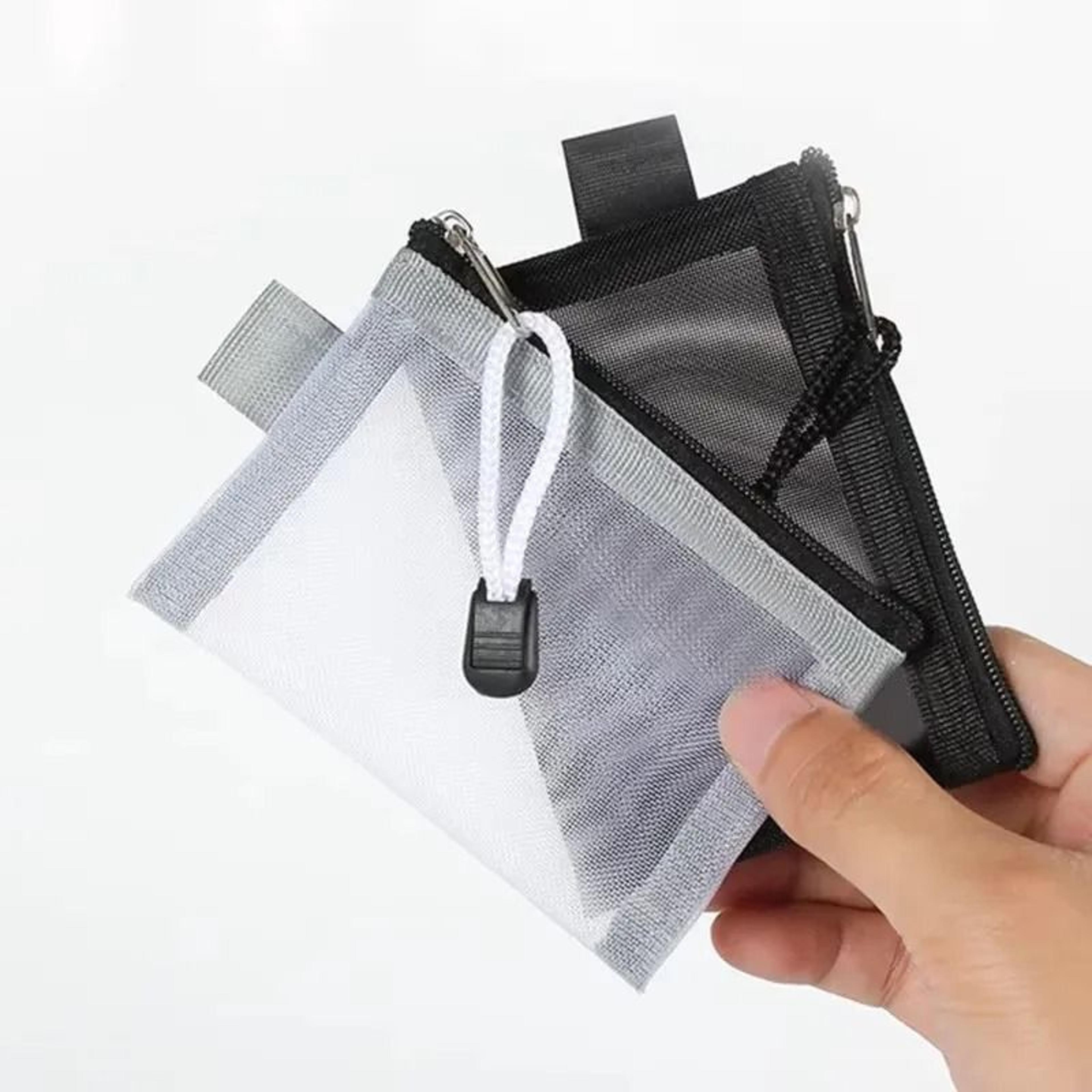 Portable Mesh Coin Purse And Cable Organizer 15