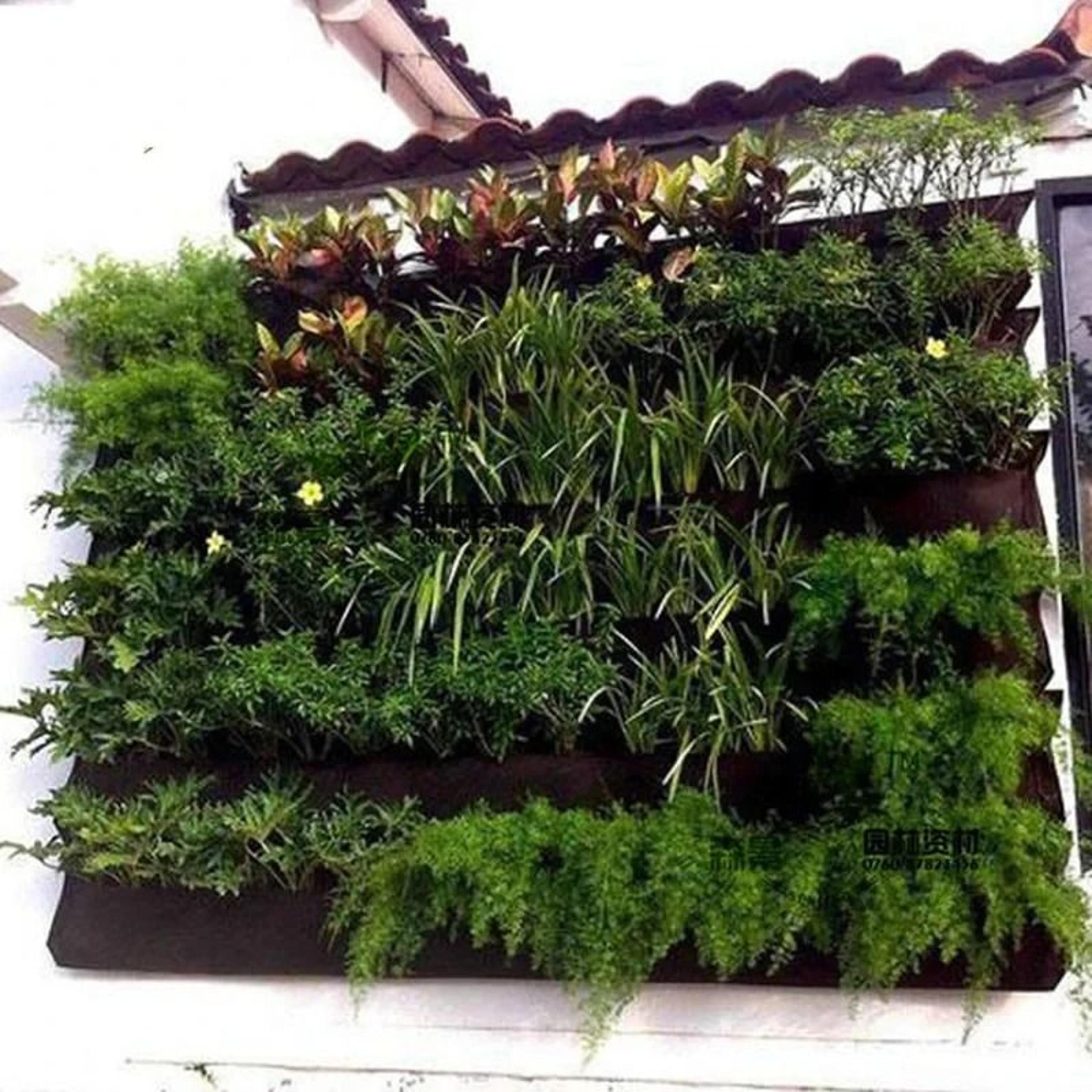 Multi Pocket Wall Hanging Planter Bag For Herbs Flowers And Vertical Gardens 14