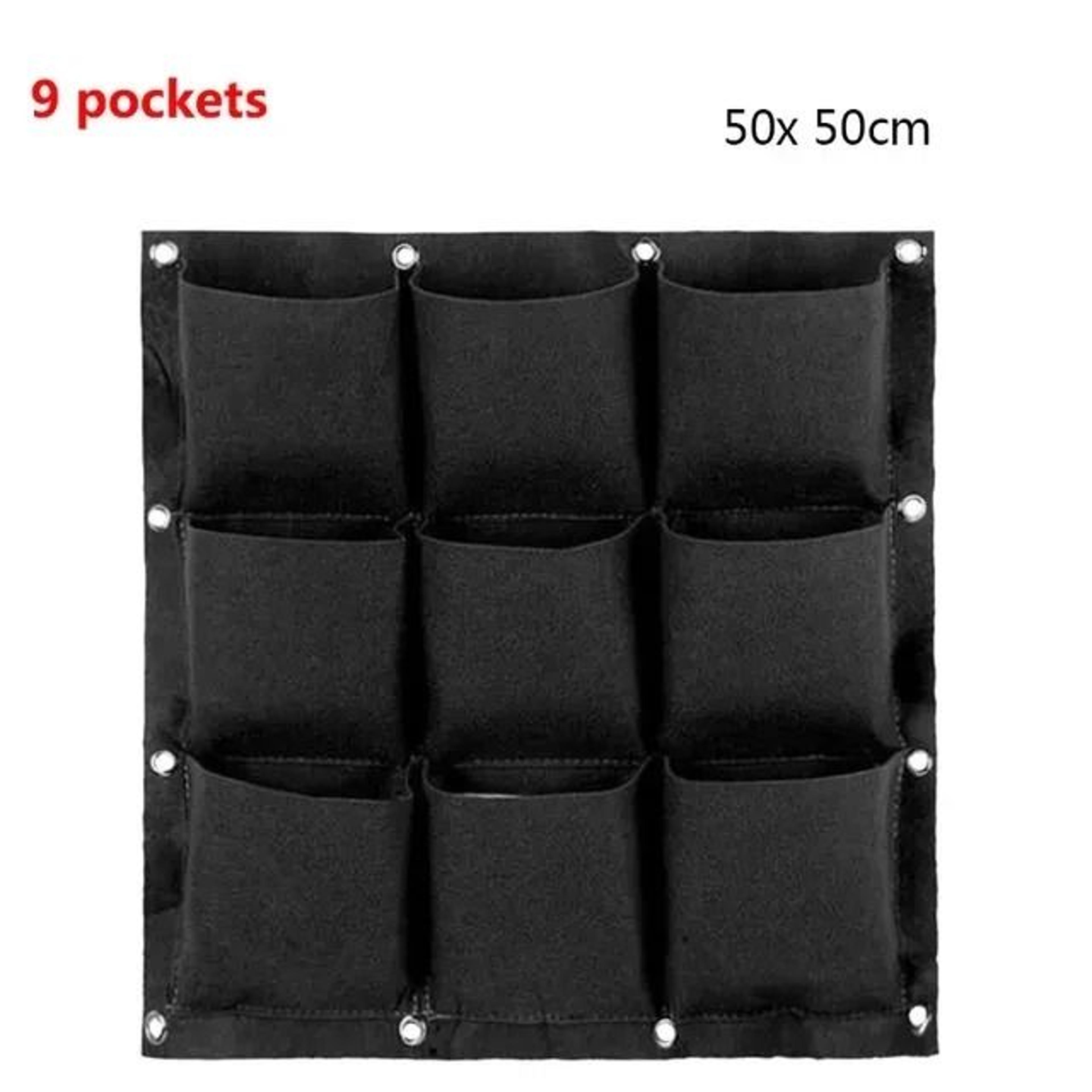 Multi Pocket Wall Hanging Planter Bag For Herbs Flowers And Vertical Gardens 9