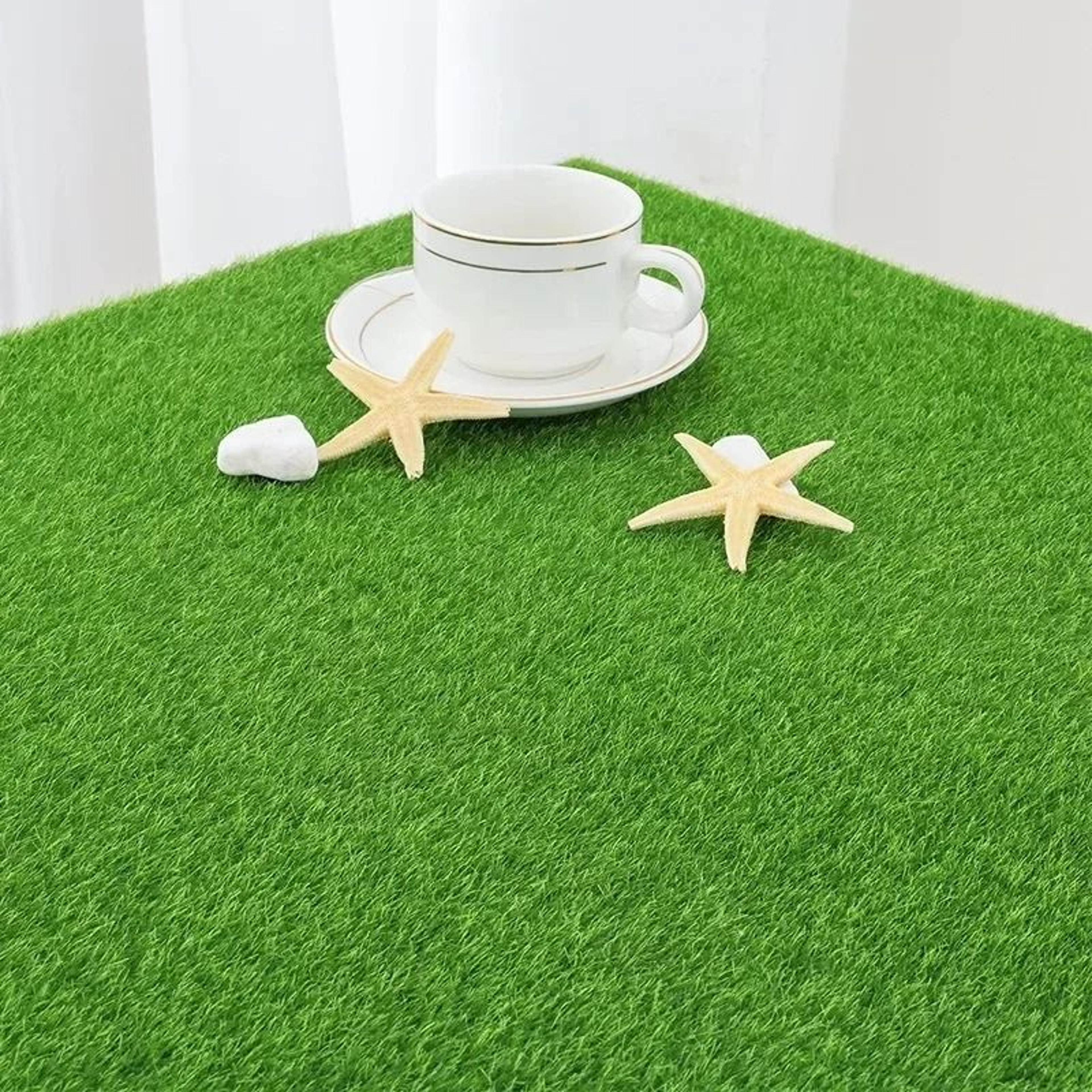 Artificial Green Grass Mat For Garden Aquarium Wedding And Home Decor Displays 8