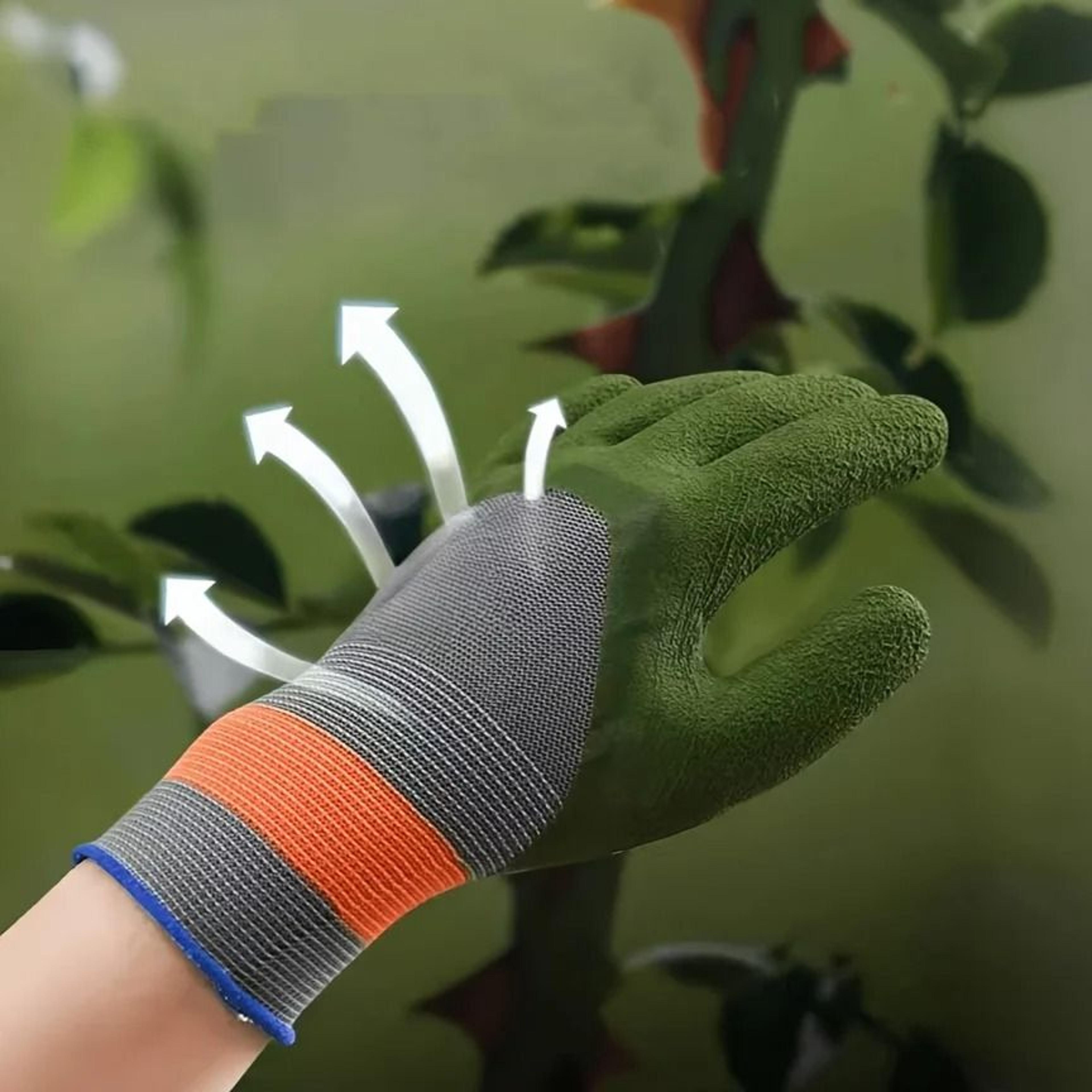 Protective Thorn Resistant Gardening Gloves With Waterproof Grip 7