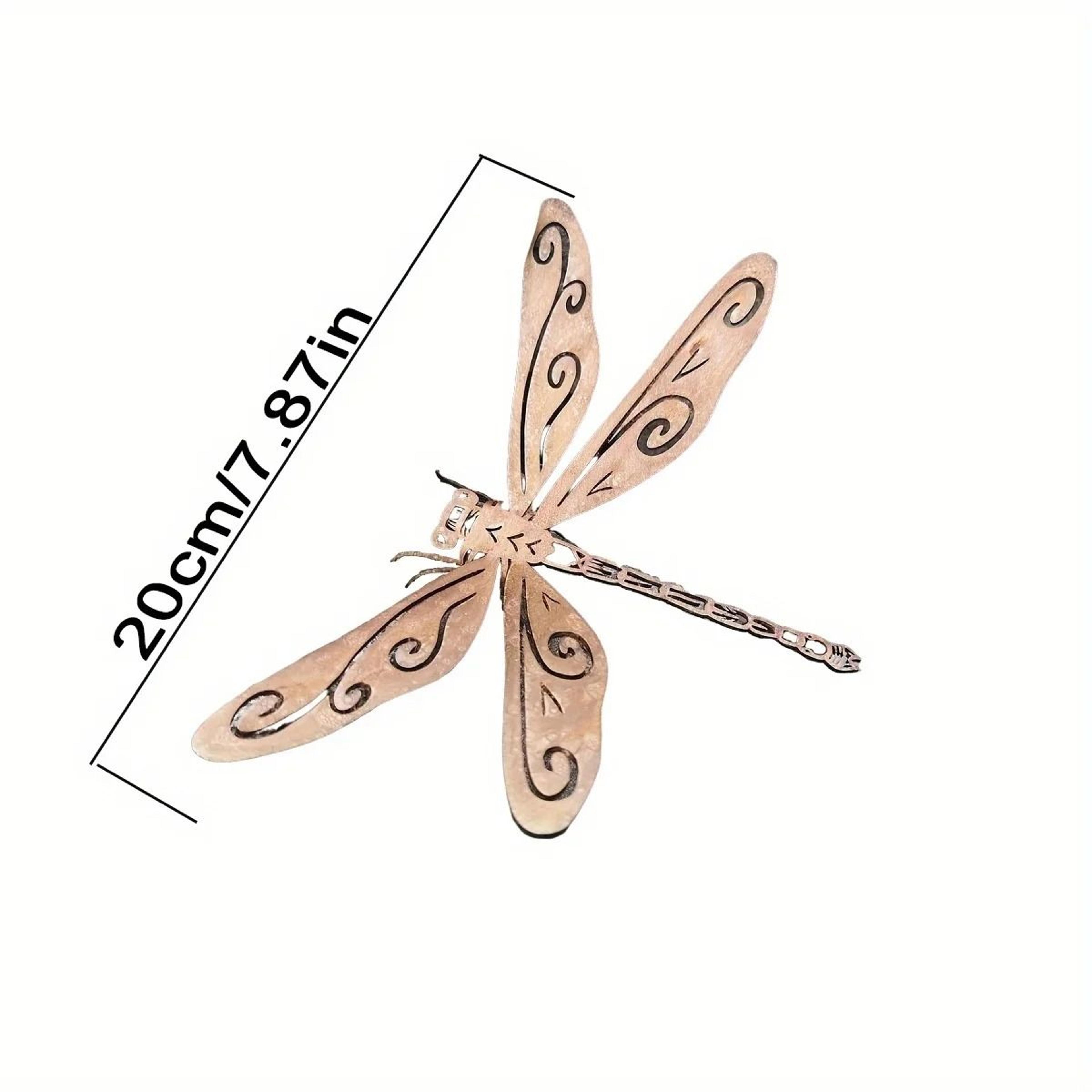 Rustic Metal Dragonfly Garden Fence Decoration 5