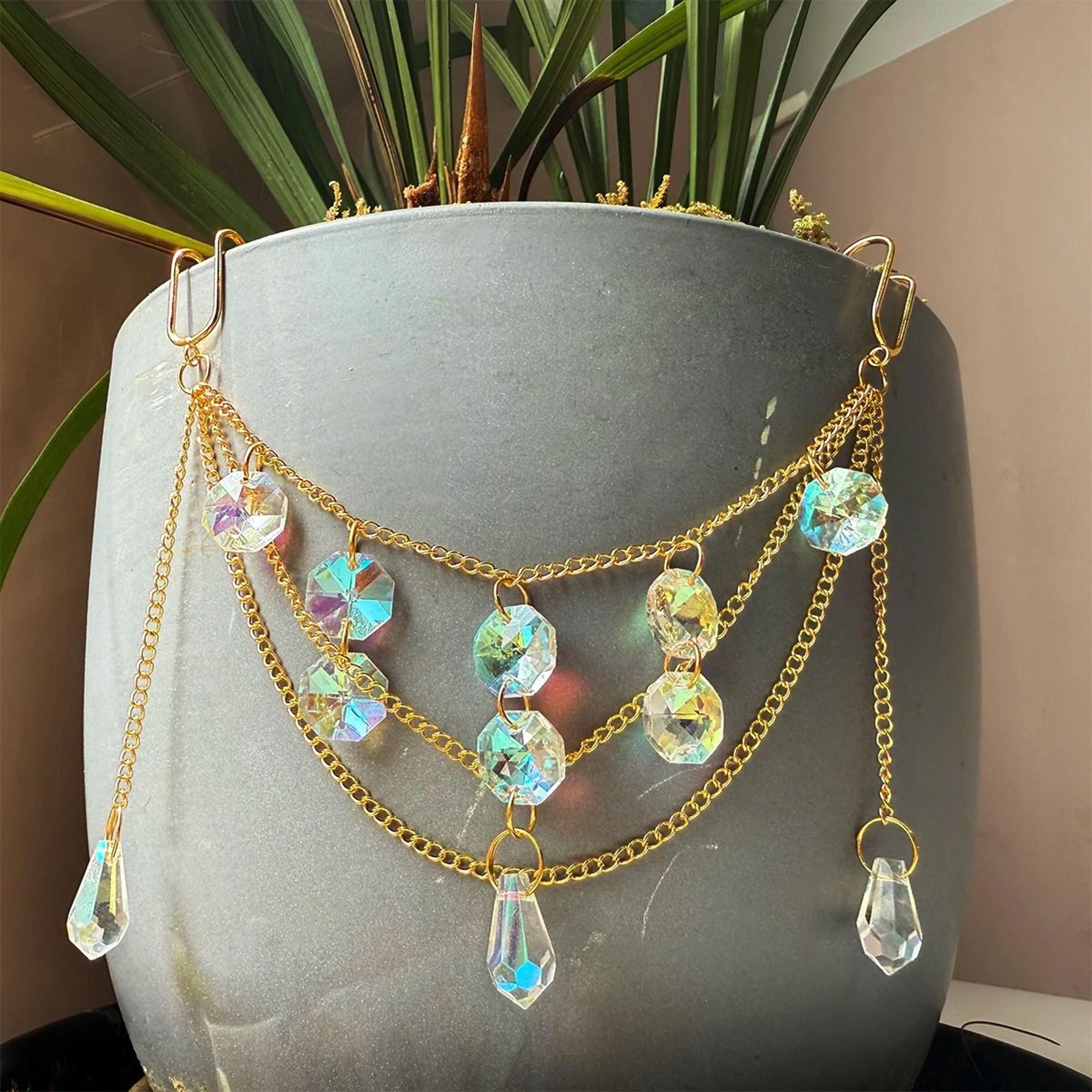 Crystal Sun Catcher Plant Pot Pendant For Indoor And Outdoor Garden Decor 4