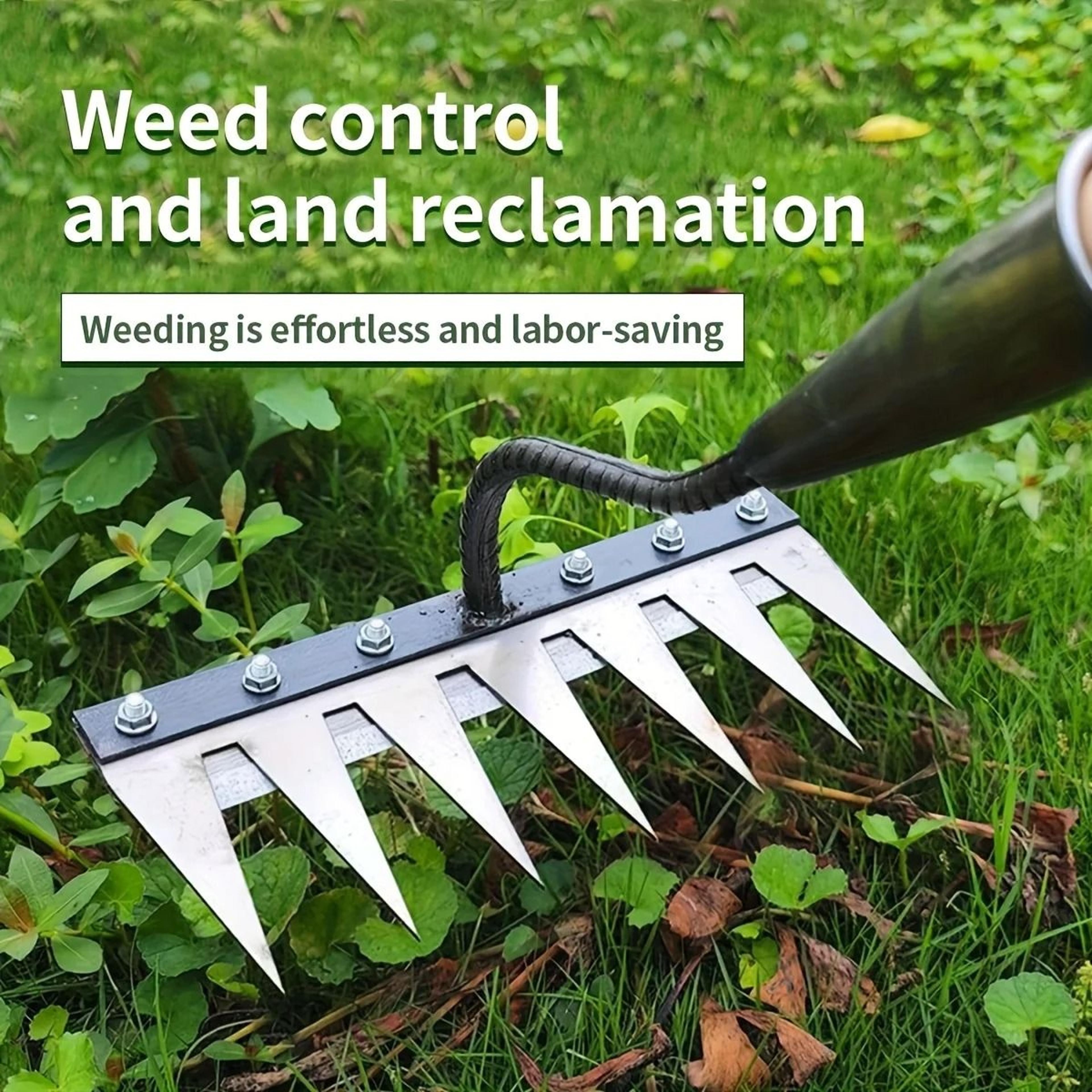 Heavy Duty Seven Teeth Steel Weeding Rake Head For Soil Cultivation 5