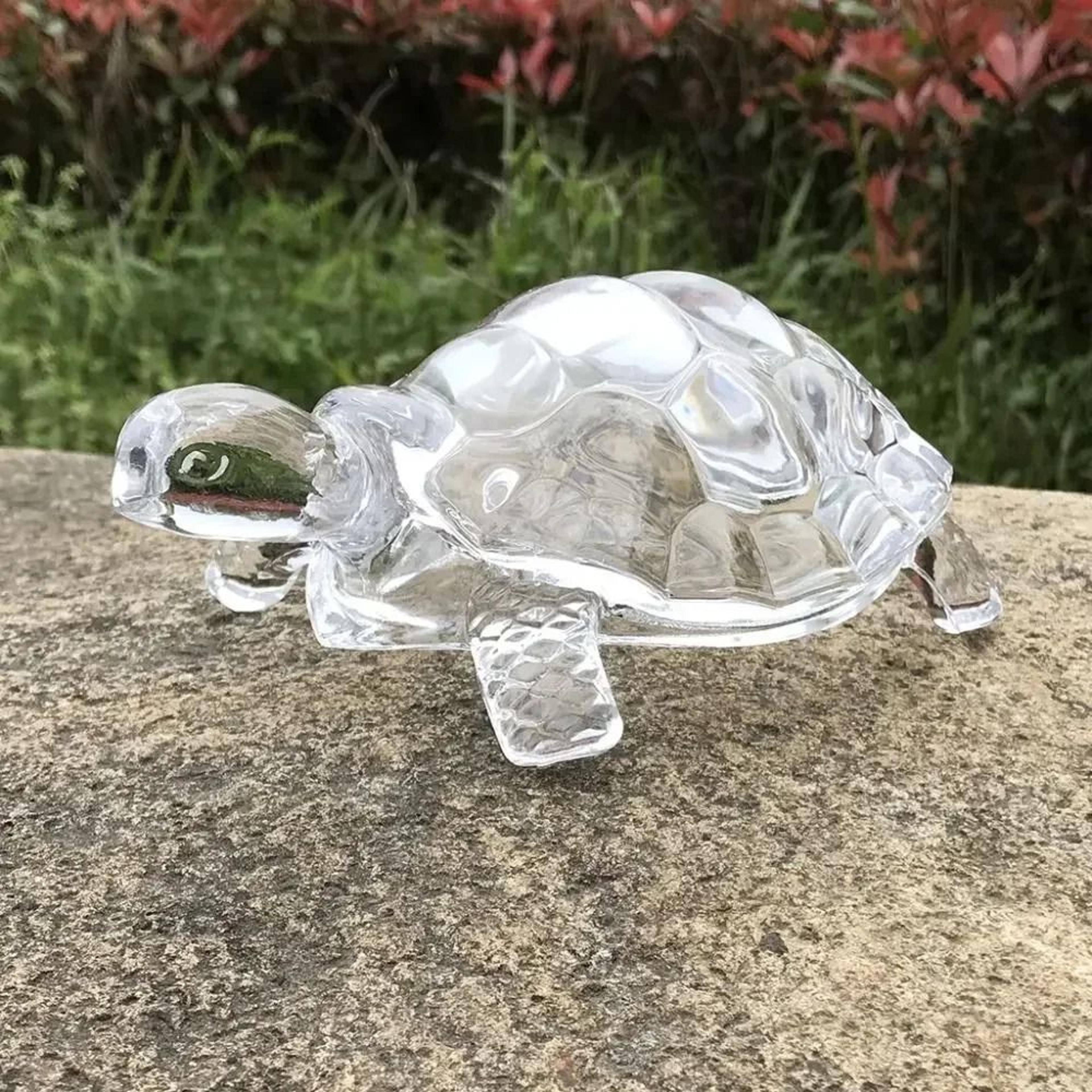 Crystal Turtle Figurine For Aquarium Home Office Desk And Feng Shui Decor 2