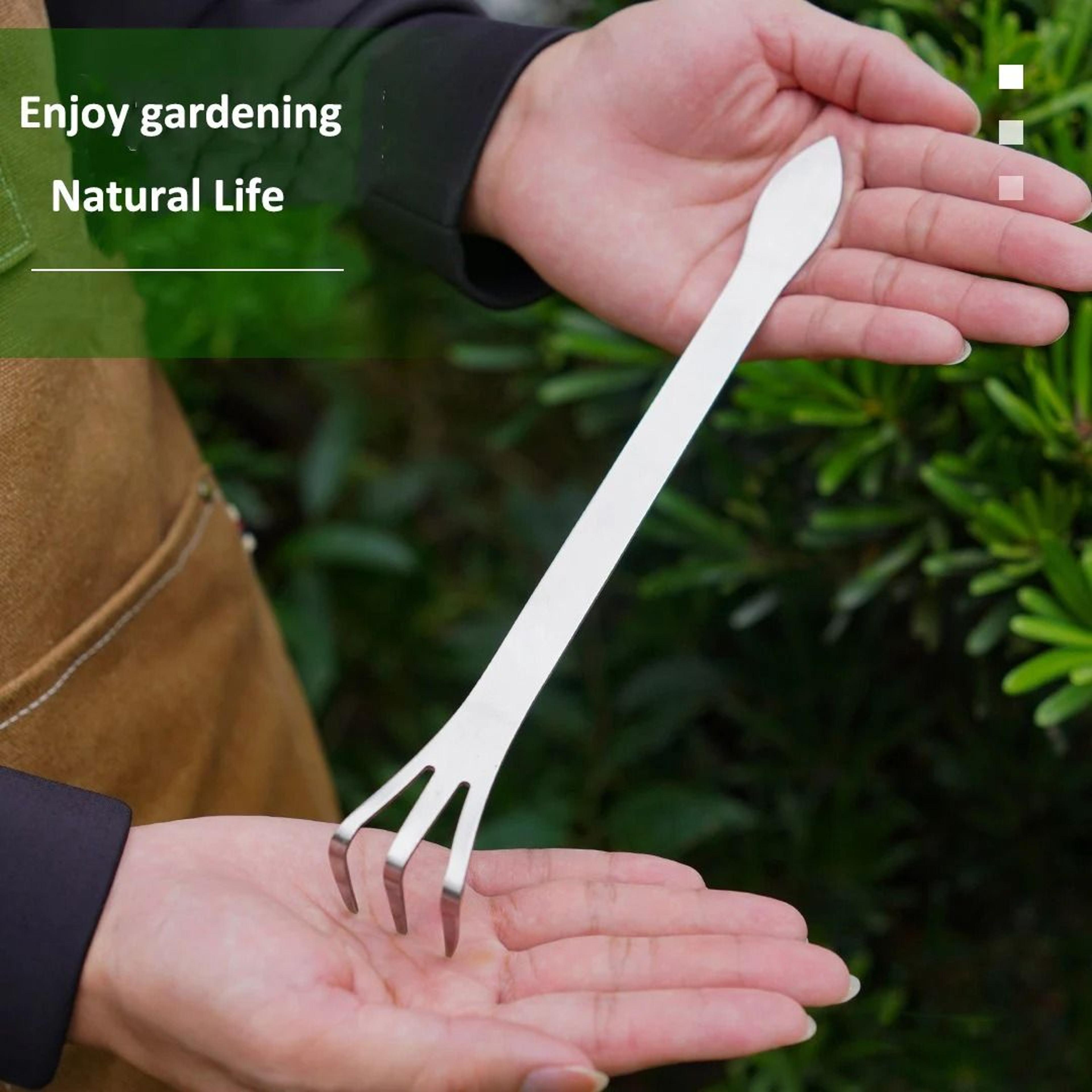 Three Claw Hand Cultivator And Small Garden Rake 2