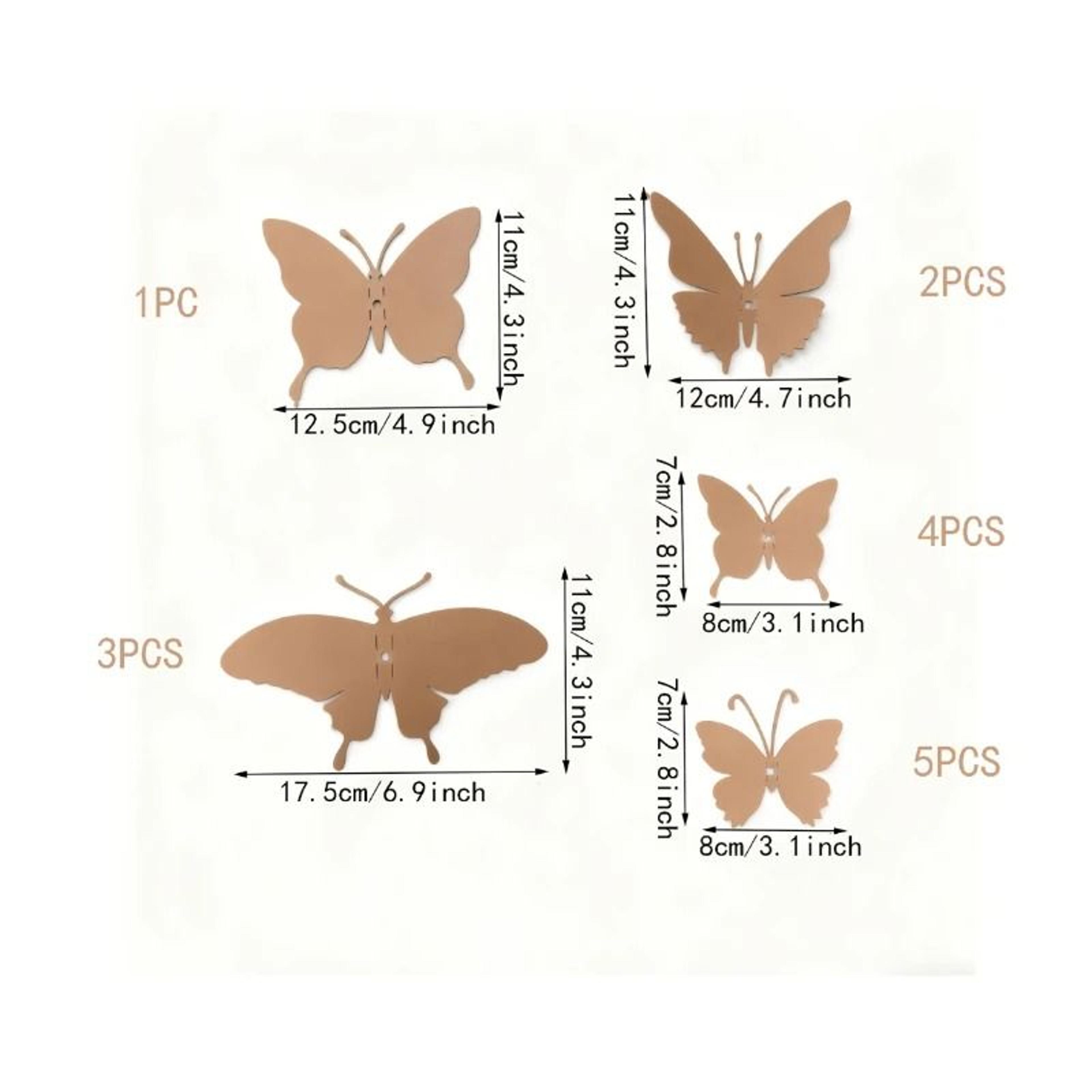Decorative Metal Butterfly Wall Art For Garden Fence Patio And Courtyard Decor 3