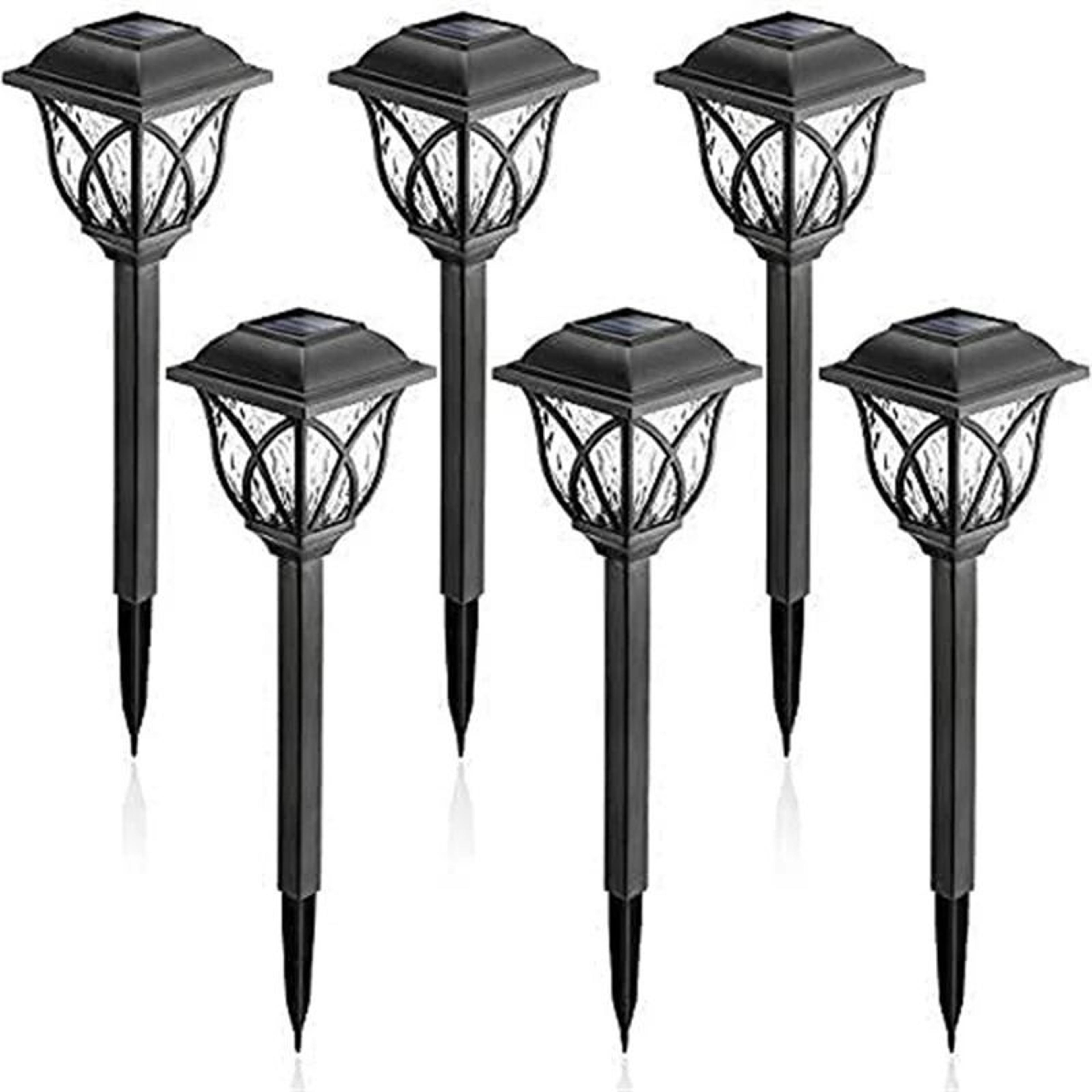 Retro Solar Pathway Lights With Warm Glow For Garden Walkway And Patio 2