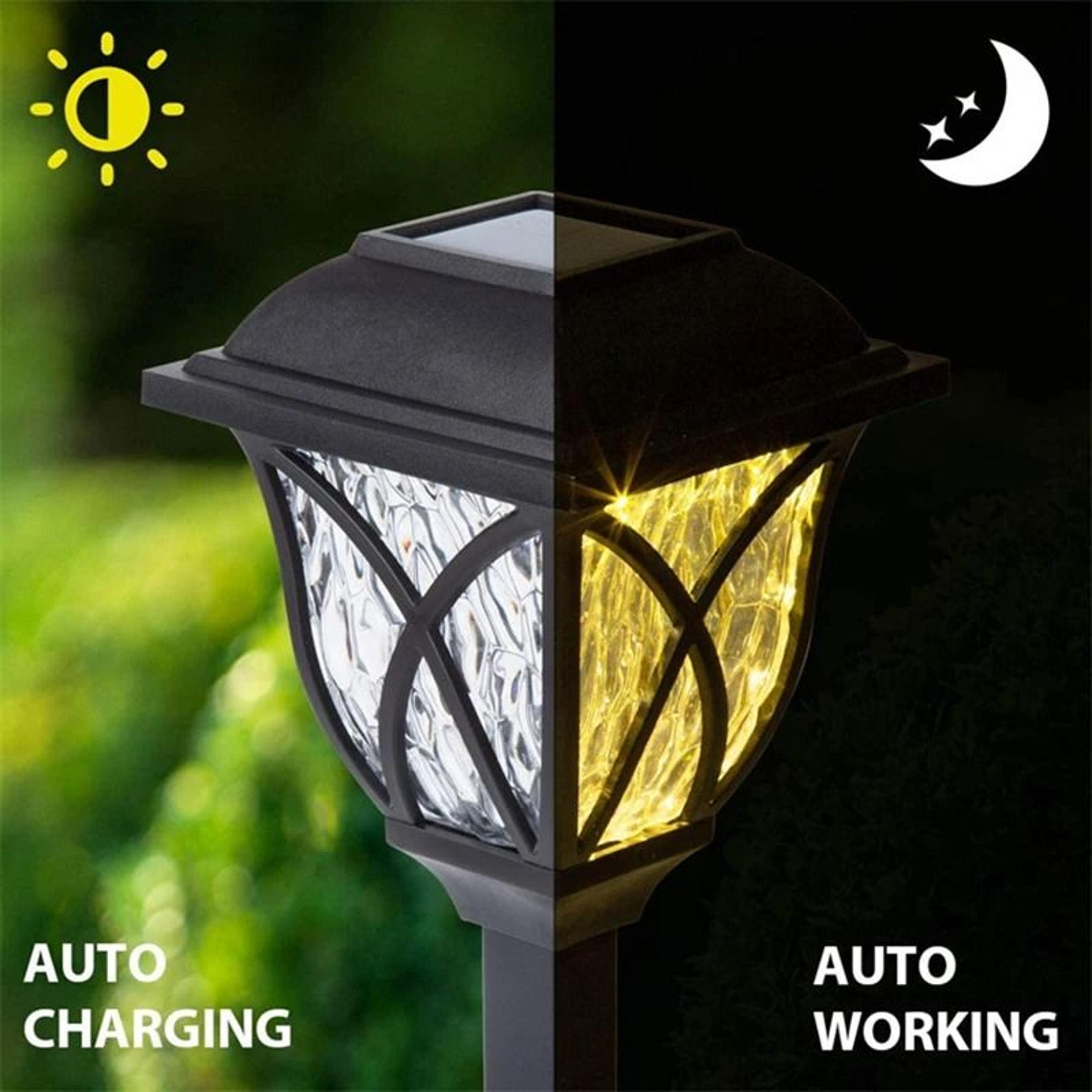Retro Solar Pathway Lights With Warm Glow For Garden Walkway And Patio 6