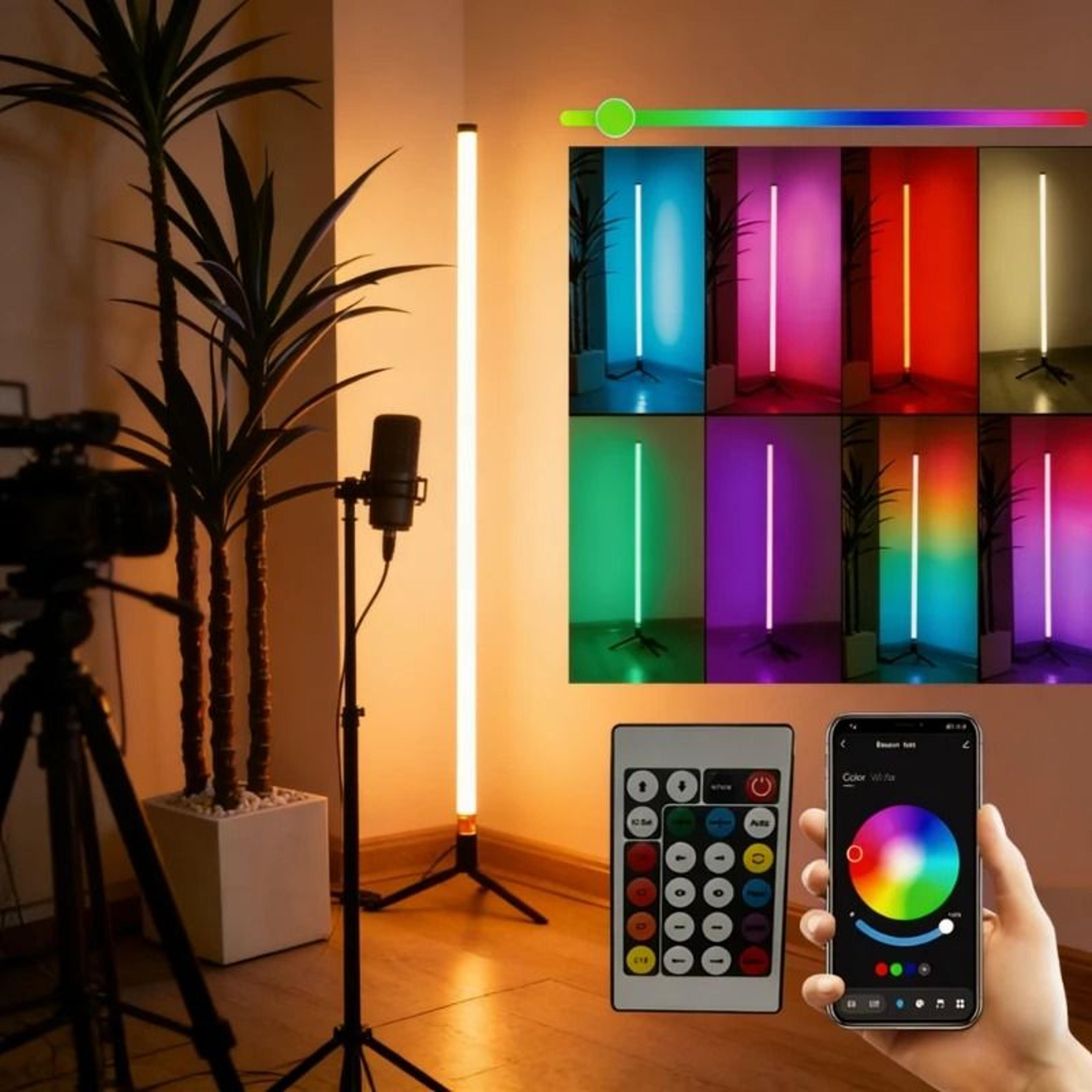 120CM Sound Reactive RGB Corner Floor Lamp 4