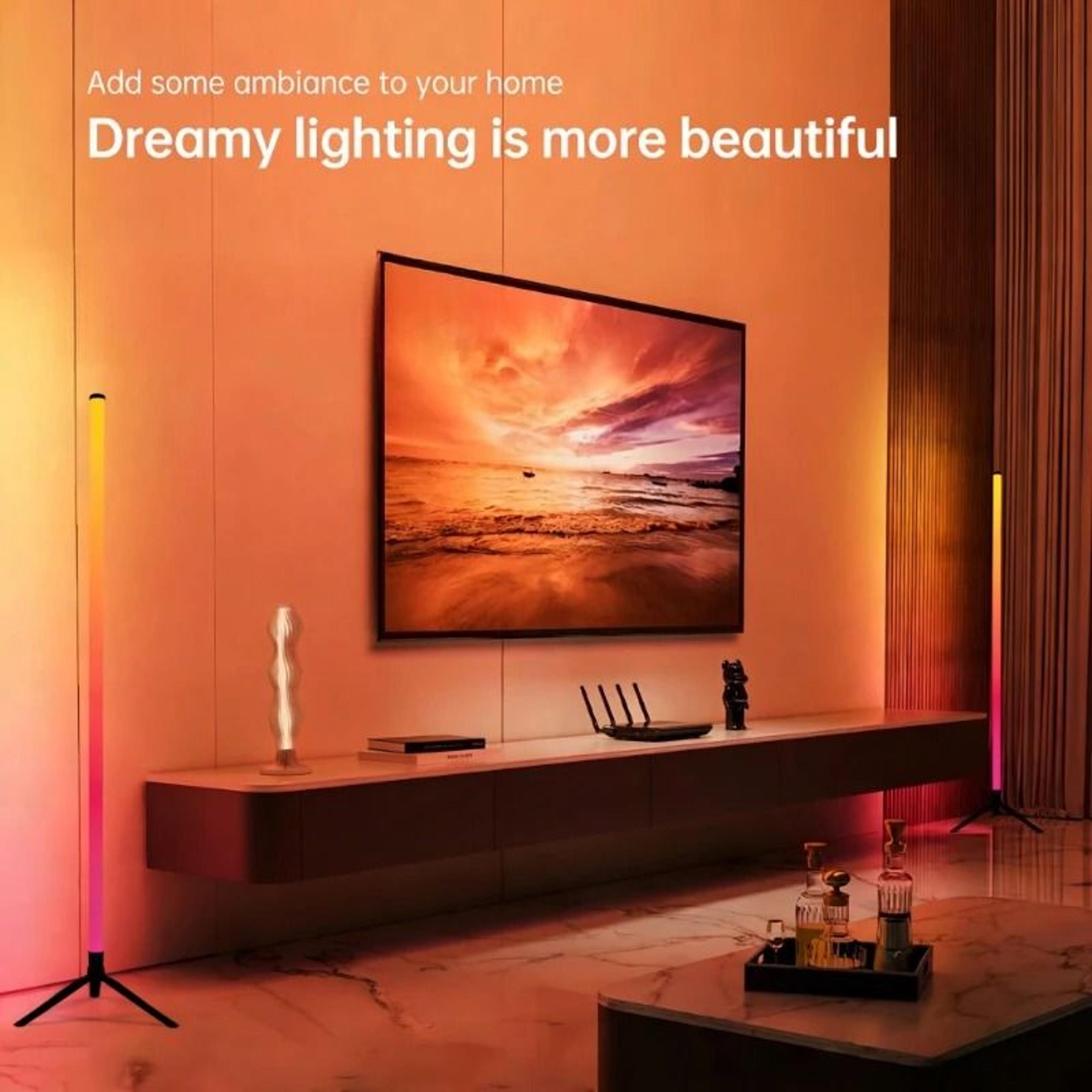 120CM Sound Reactive RGB Corner Floor Lamp 6