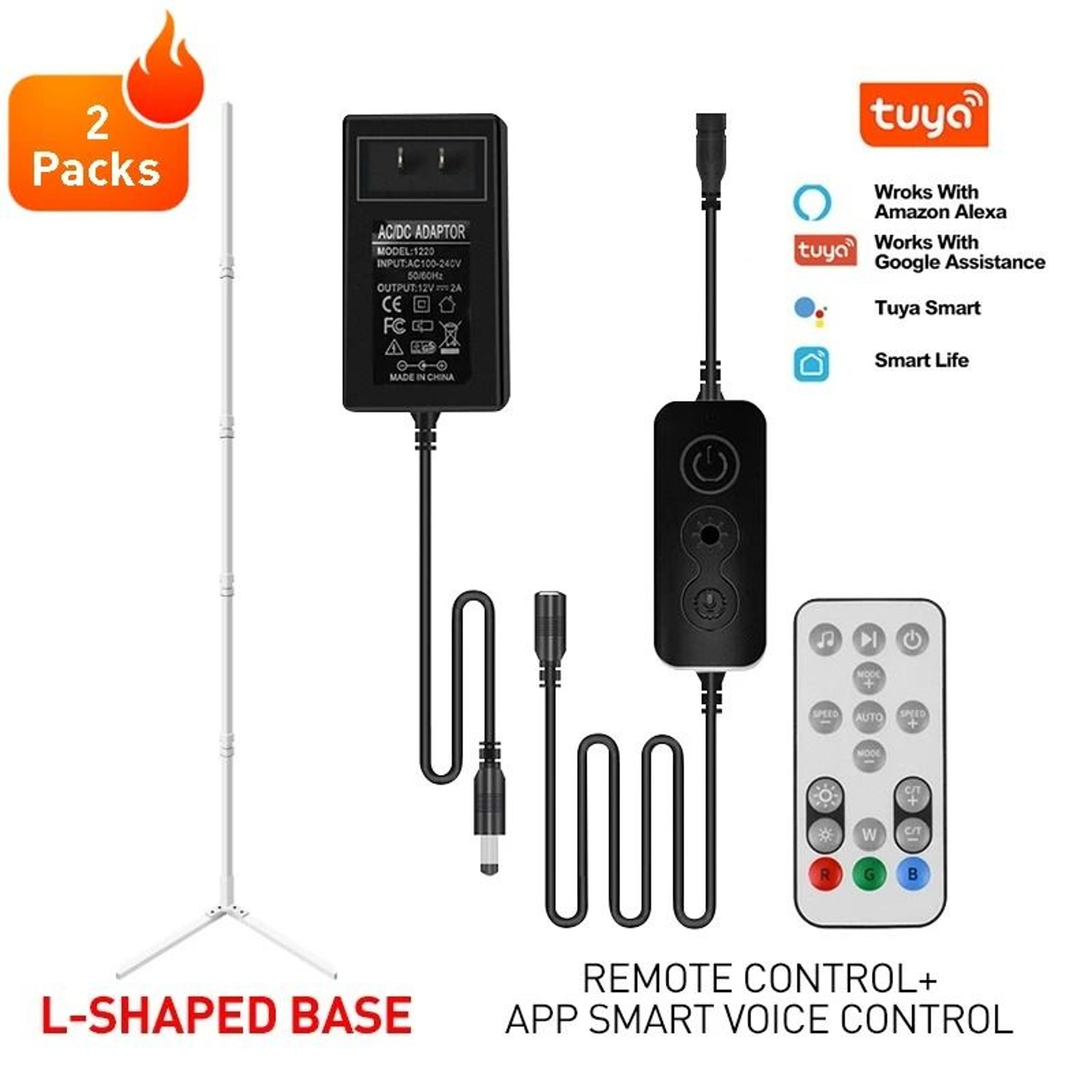 180CM Smart RGBIC Corner Floor Lamp With Tuya Control 8