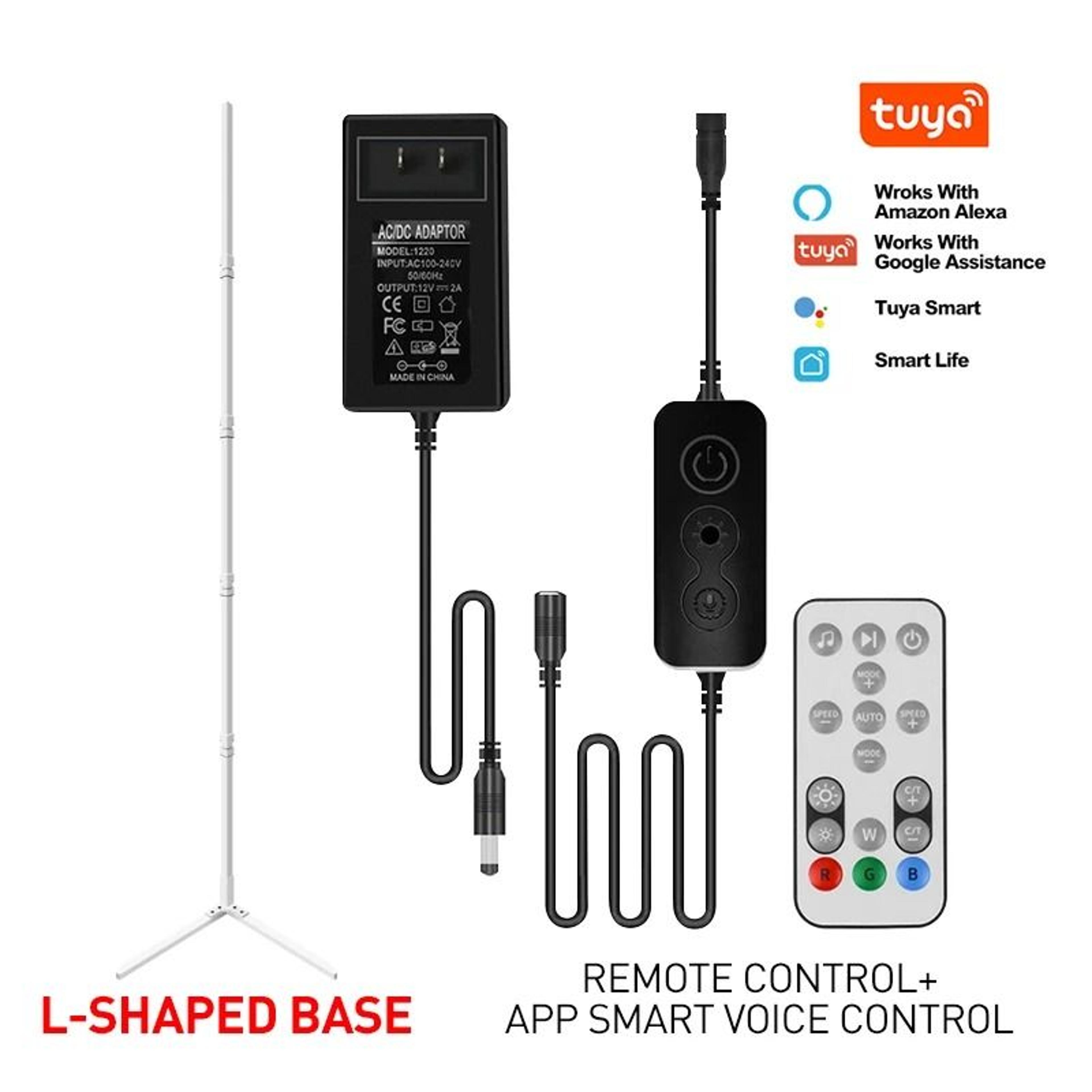 180CM Smart RGBIC Corner Floor Lamp With Tuya Control 5