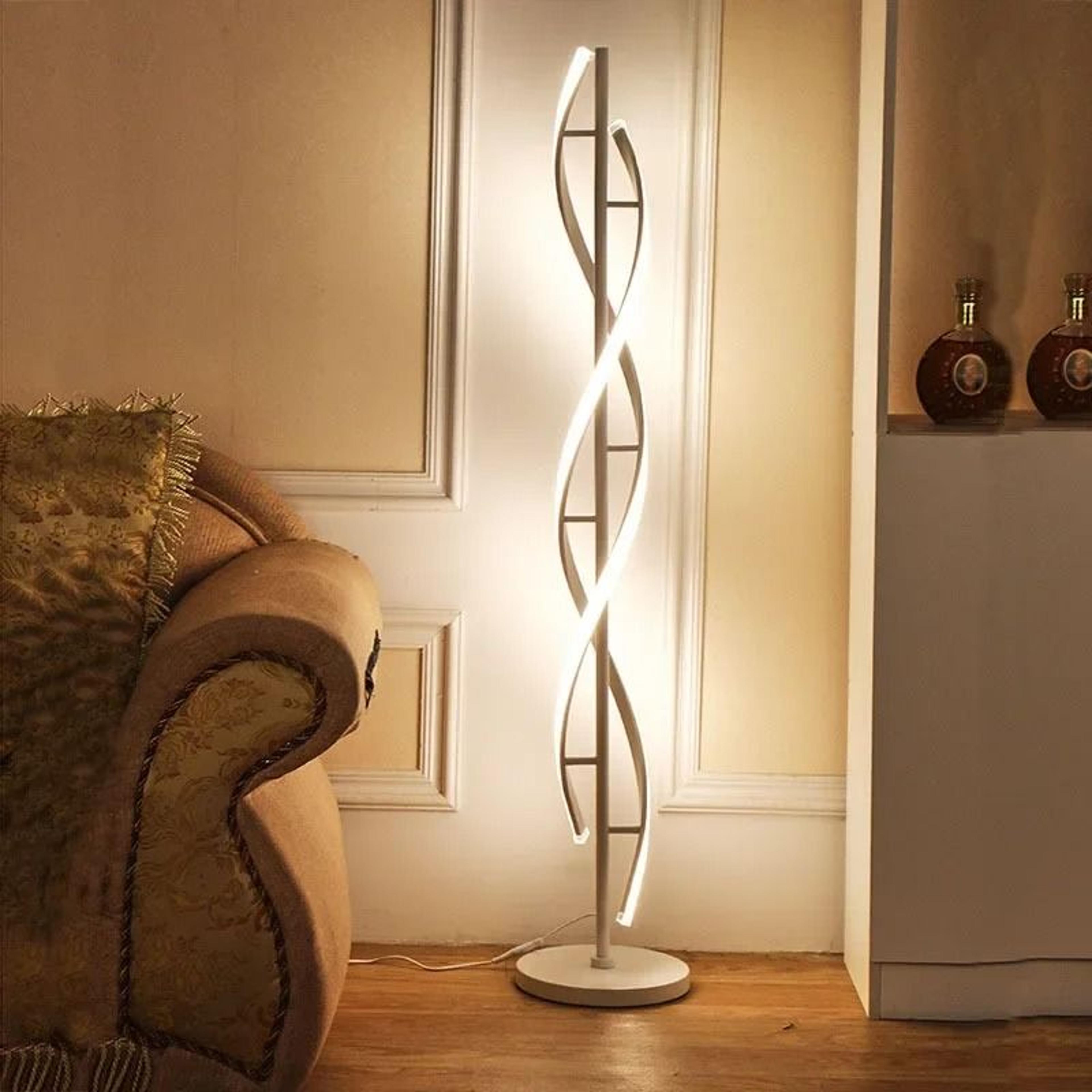 Nordic RGB Spiral Floor Lamp For Modern Luxury Mood Lighting 5