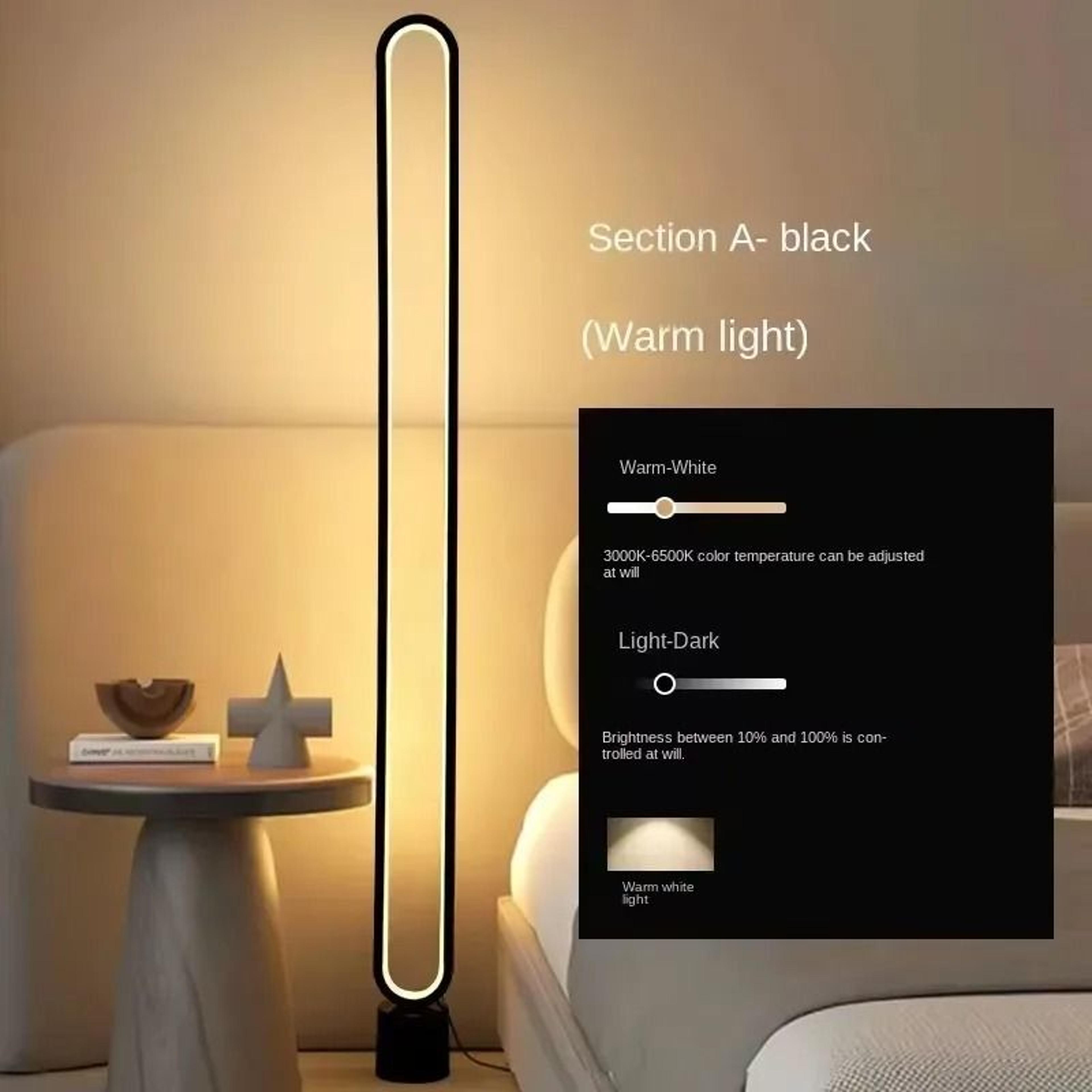 Minimalist RGB LED Floor Lamp With Remote Dimming And Eye Friendly Light 1