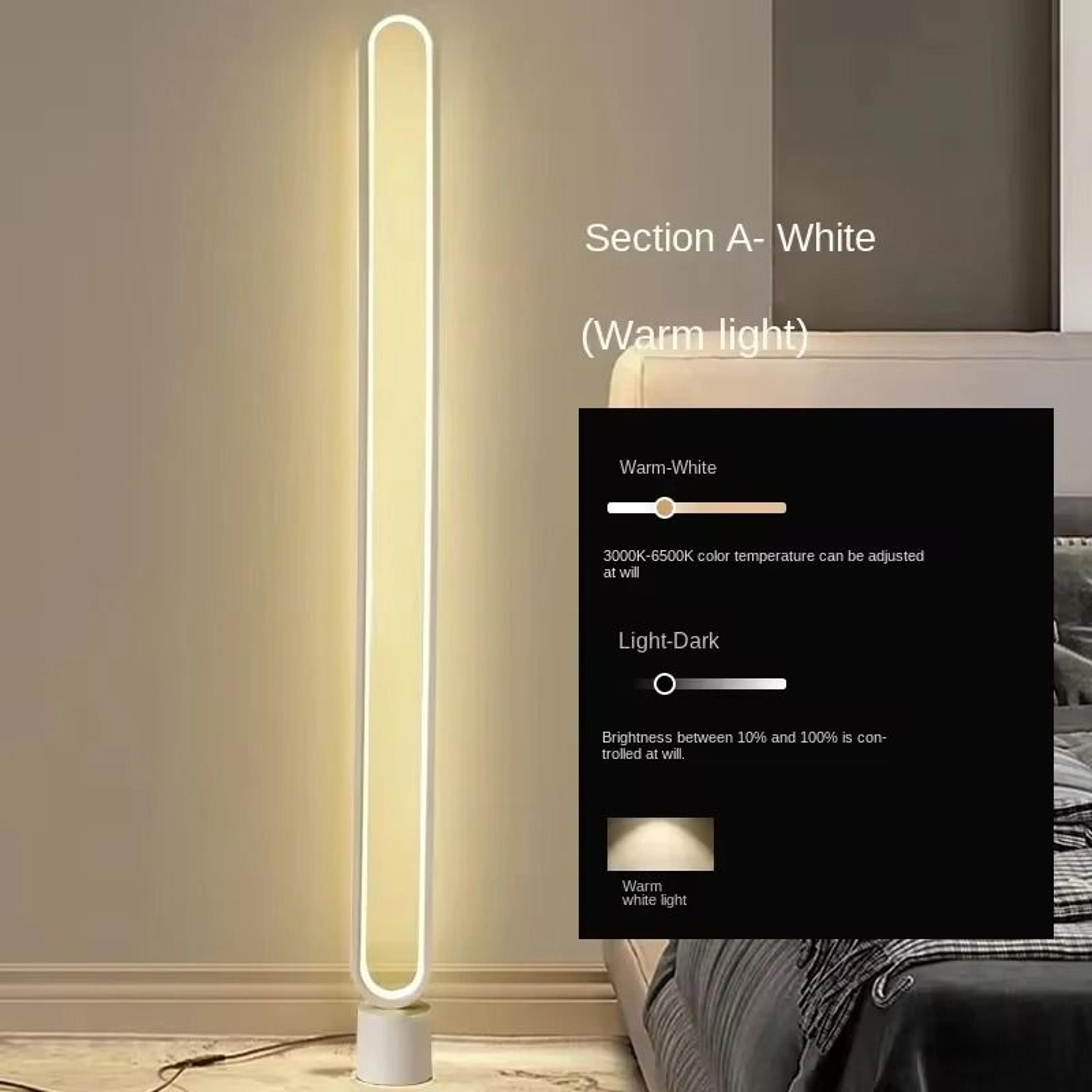 Minimalist RGB LED Floor Lamp With Remote Dimming And Eye Friendly Light 6