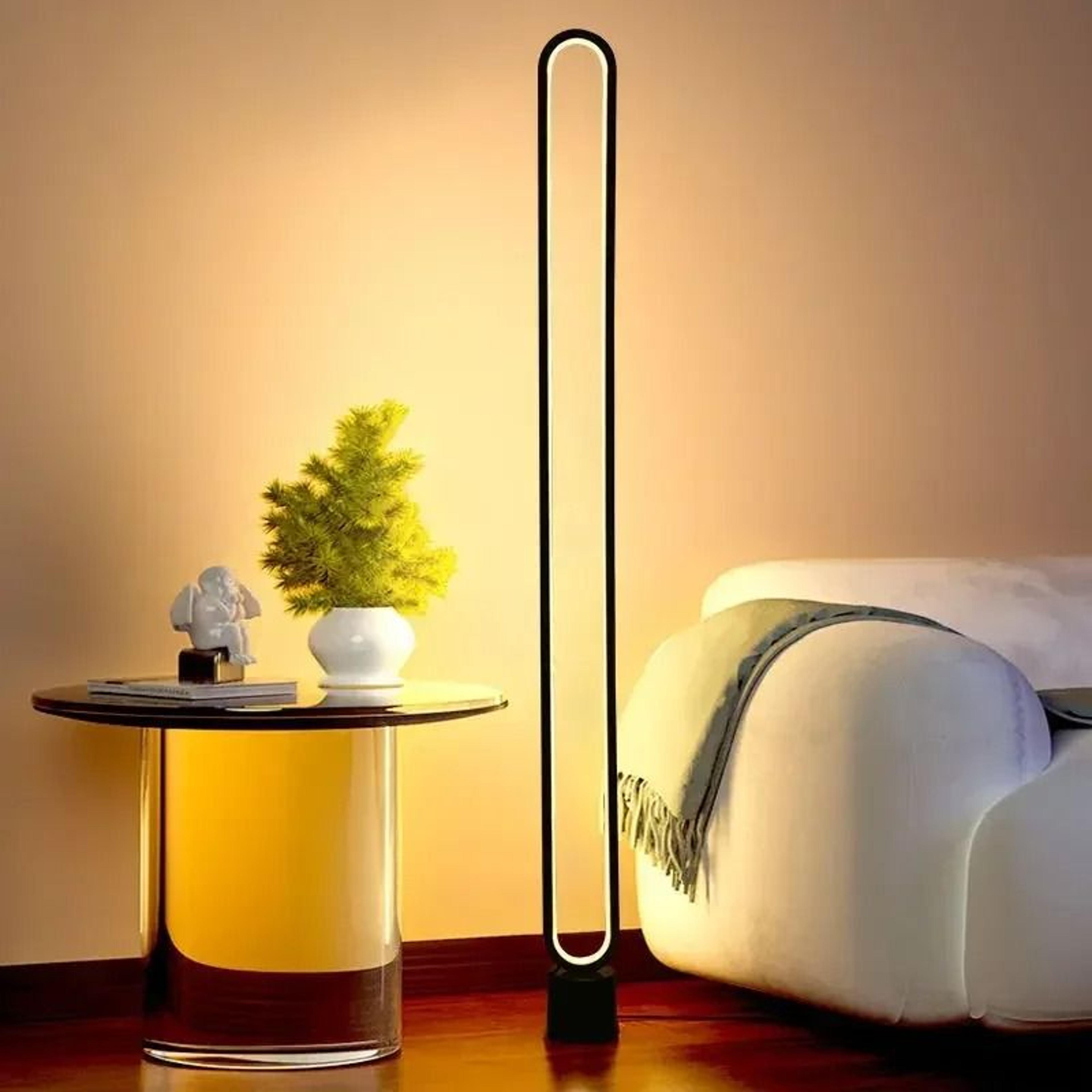 Minimalist RGB LED Floor Lamp With Remote Dimming And Eye Friendly Light 14