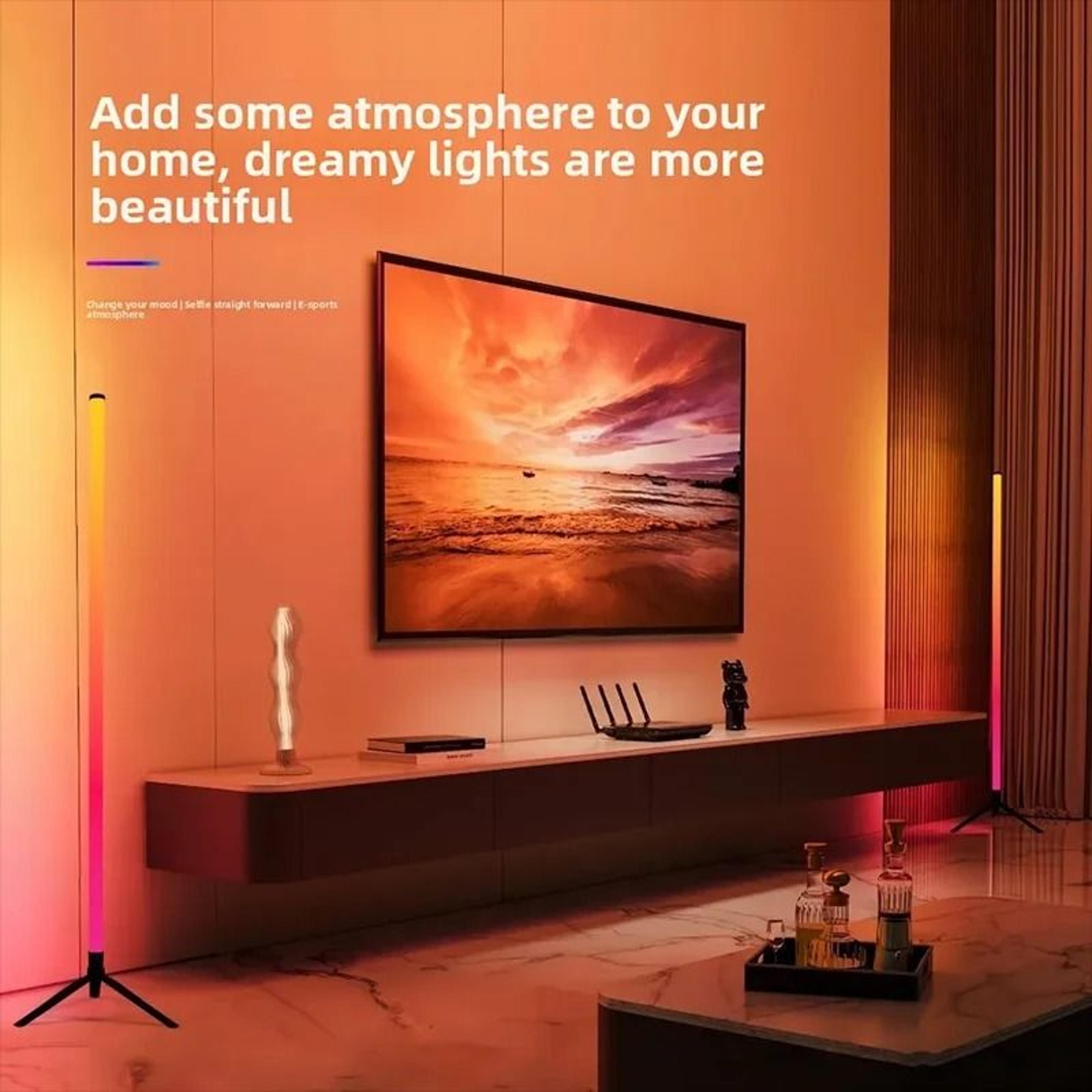 LumiVibe 103CM Smart RGB Corner Floor Lamp 4