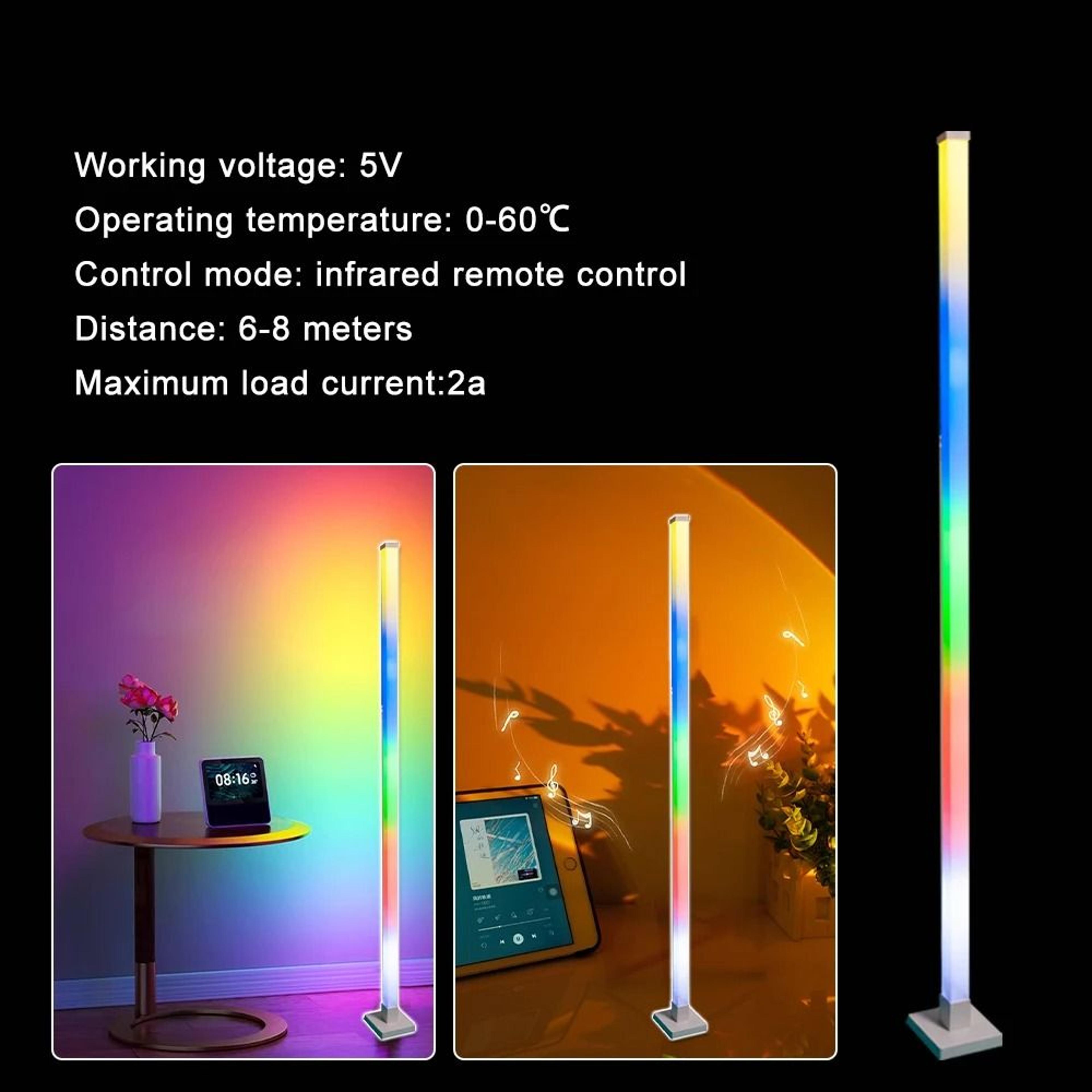 Wiscolor Smart RGB Corner Floor Lamp 3