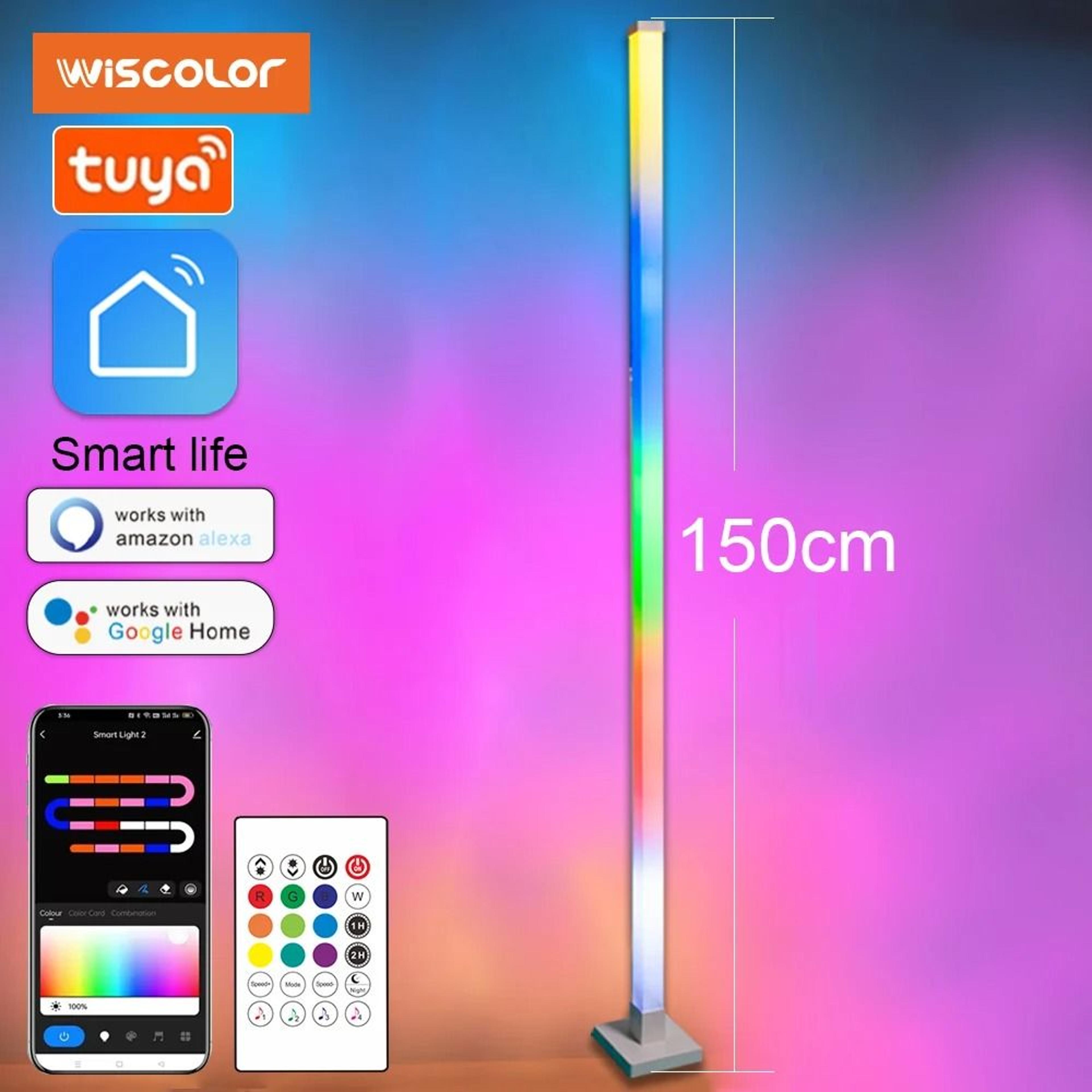 Wiscolor Smart RGB Corner Floor Lamp 1