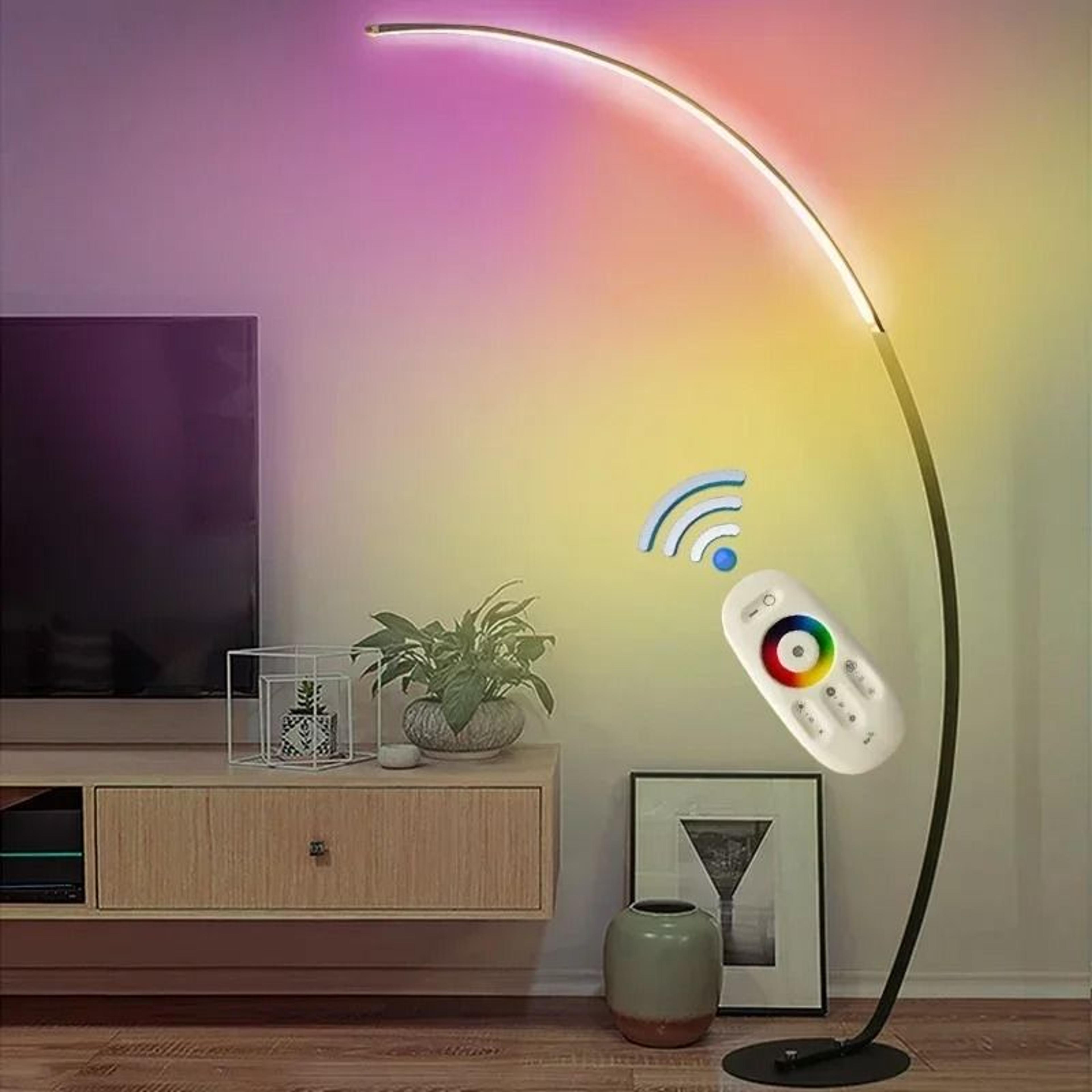LumiArt Modern RGB Dimmable LED Floor Lamp With Remote Control Design 3