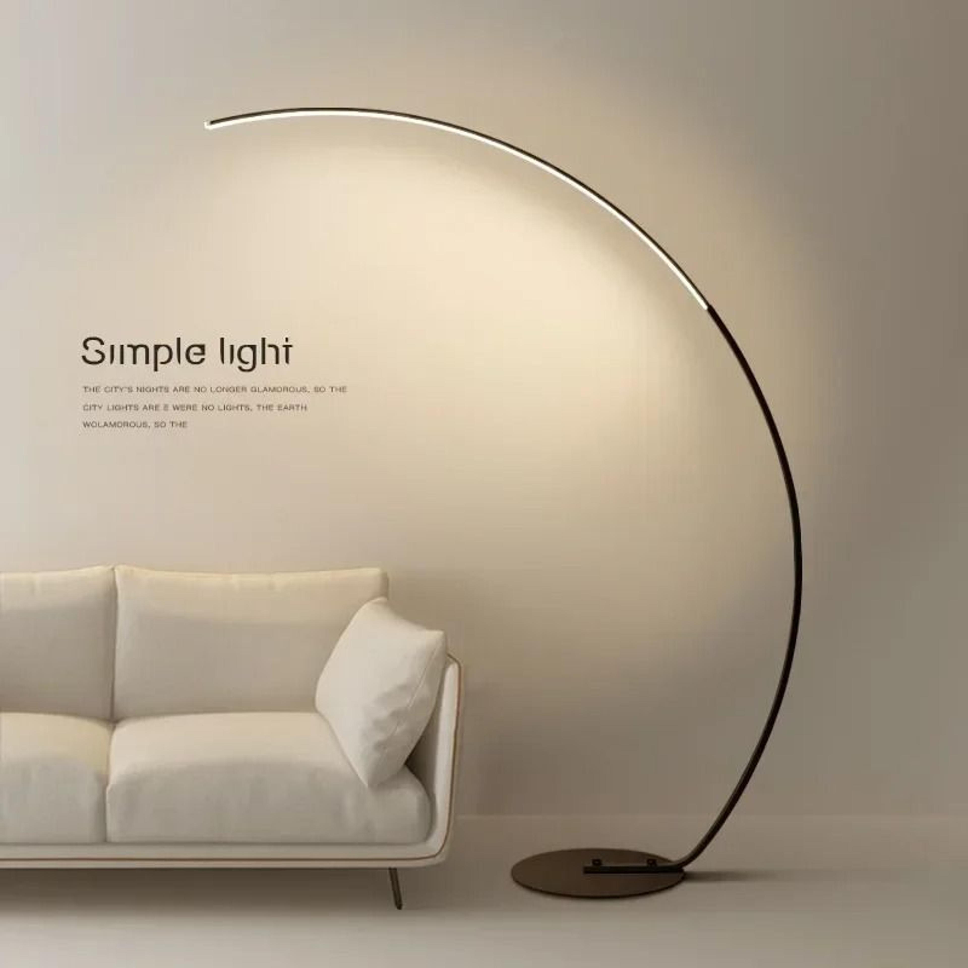 LumiArt Modern RGB Dimmable LED Floor Lamp With Remote Control Design 5