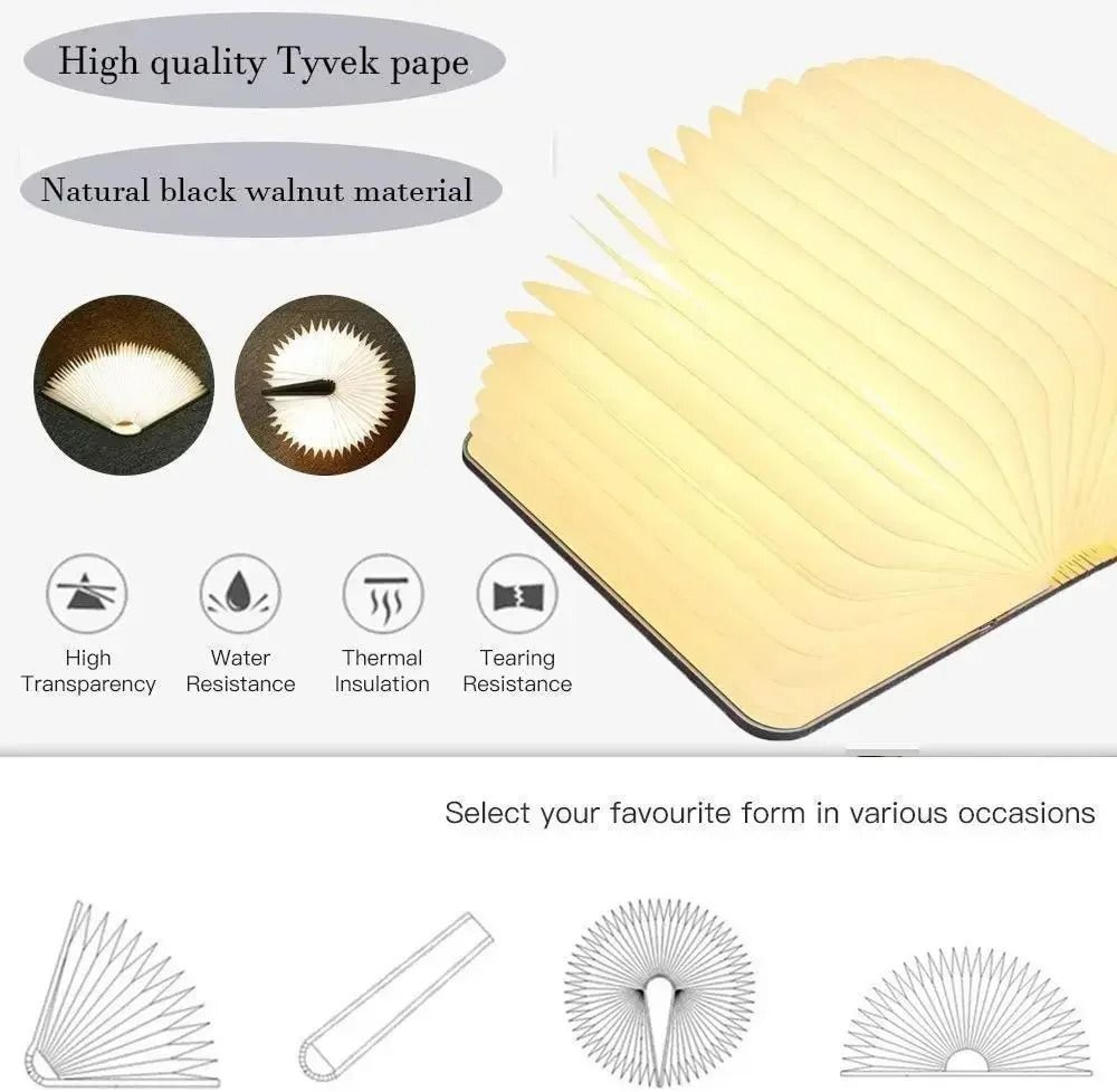 Rechargeable Foldable Book Lamp With Magnetic Design And Three Light Colors 8