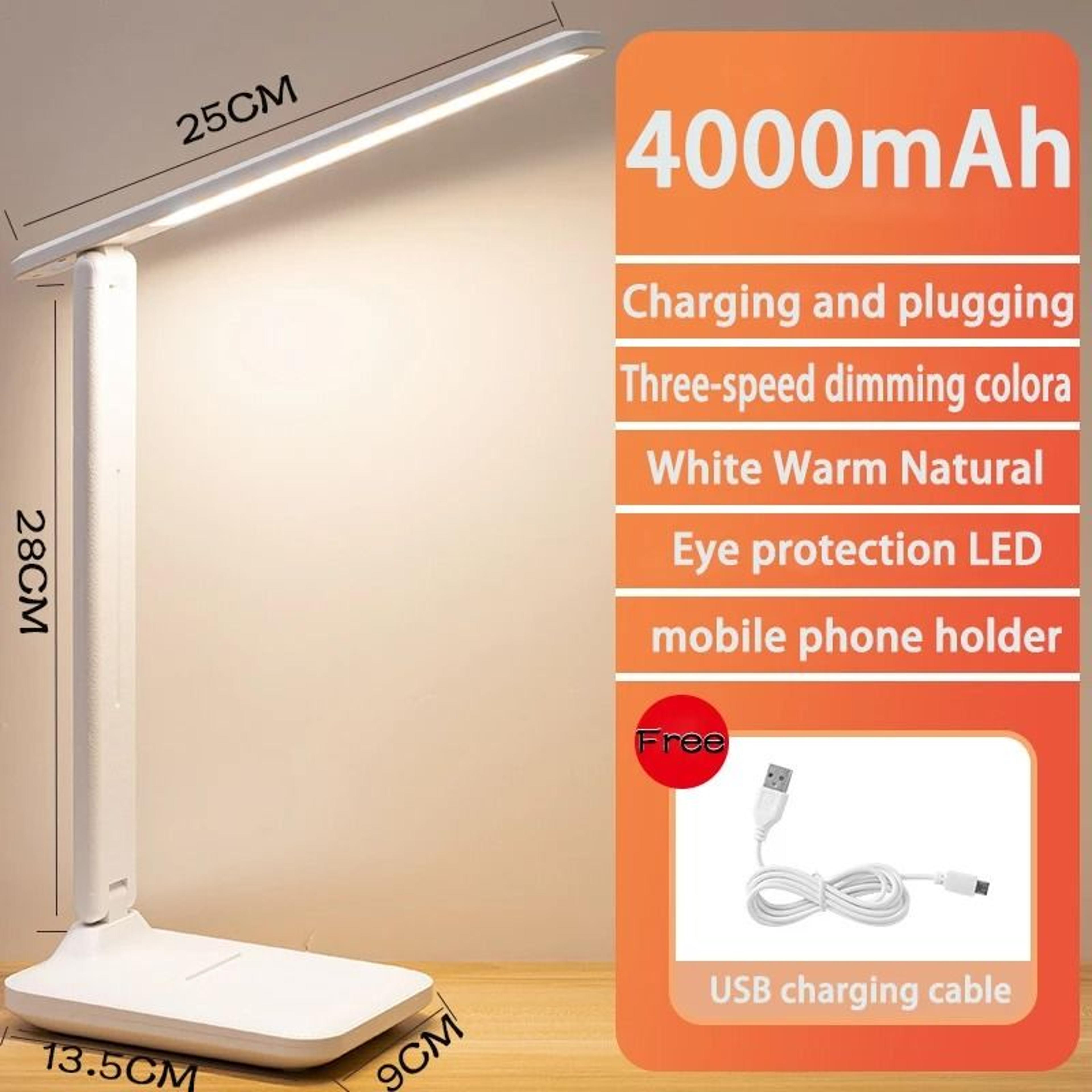 Rechargeable Touch Desk Lamp With Dimmable Eye Comfort Reading Light Design 2