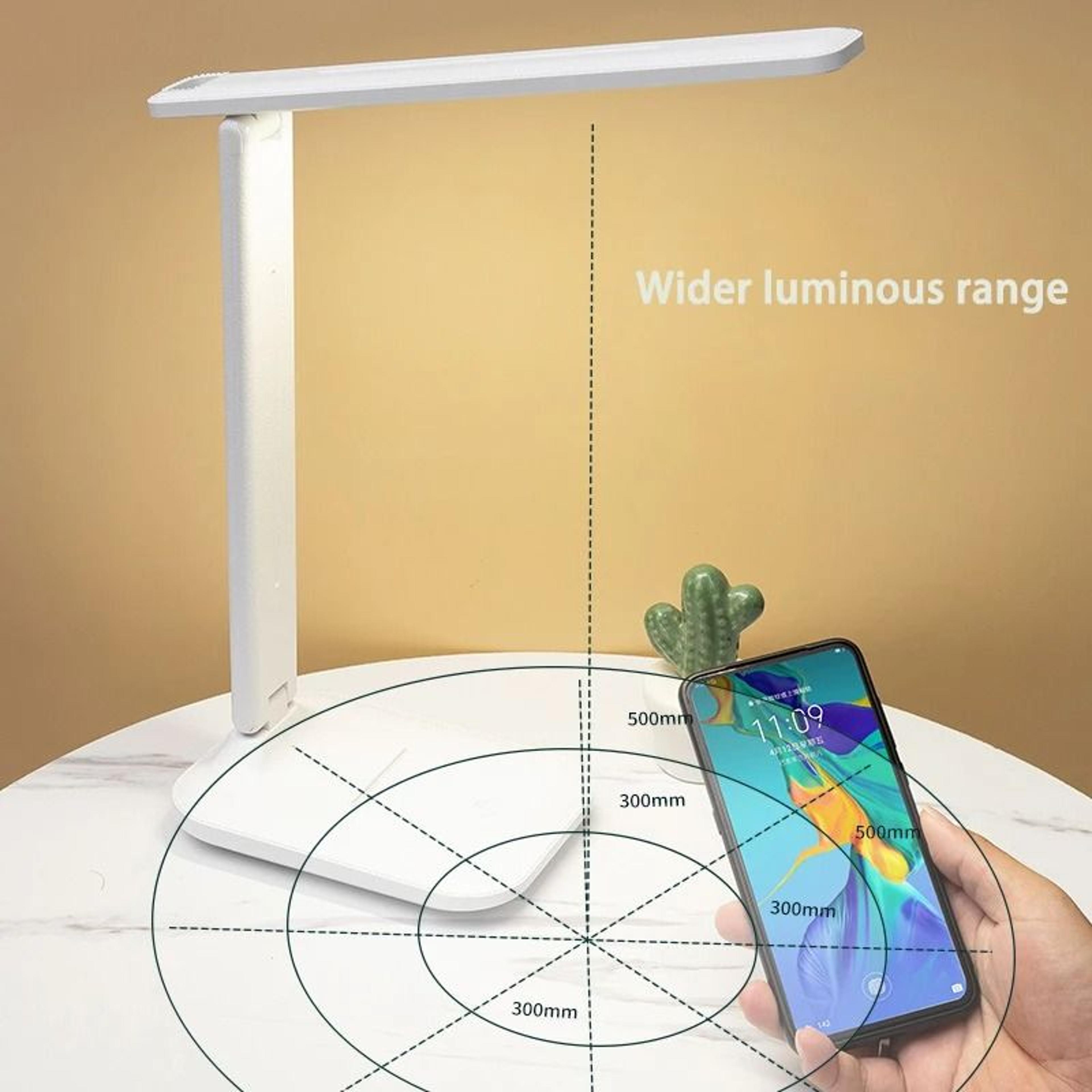 Rechargeable Touch Desk Lamp With Dimmable Eye Comfort Reading Light Design 5