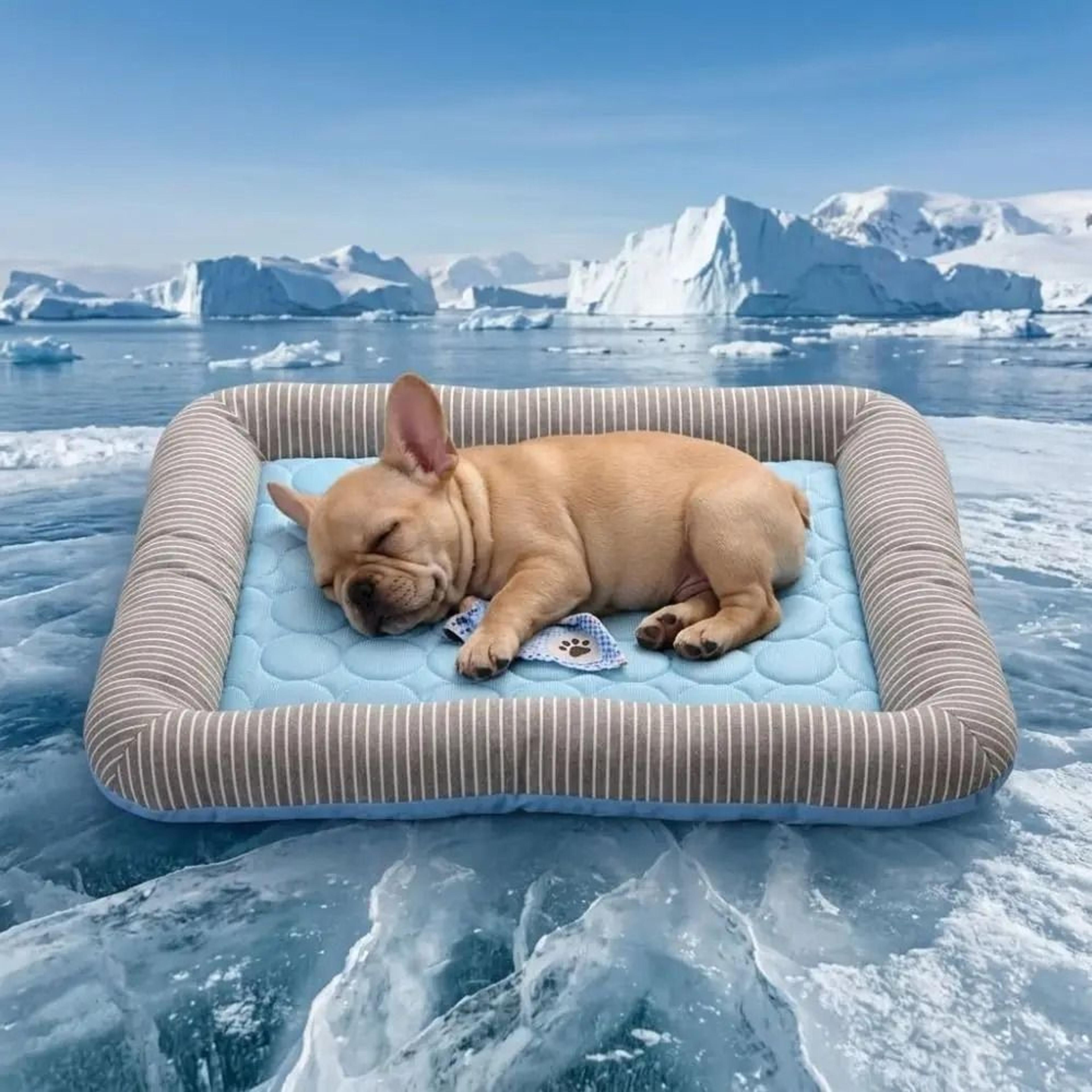 ice silk cooling mat for dogs and cats summer bed