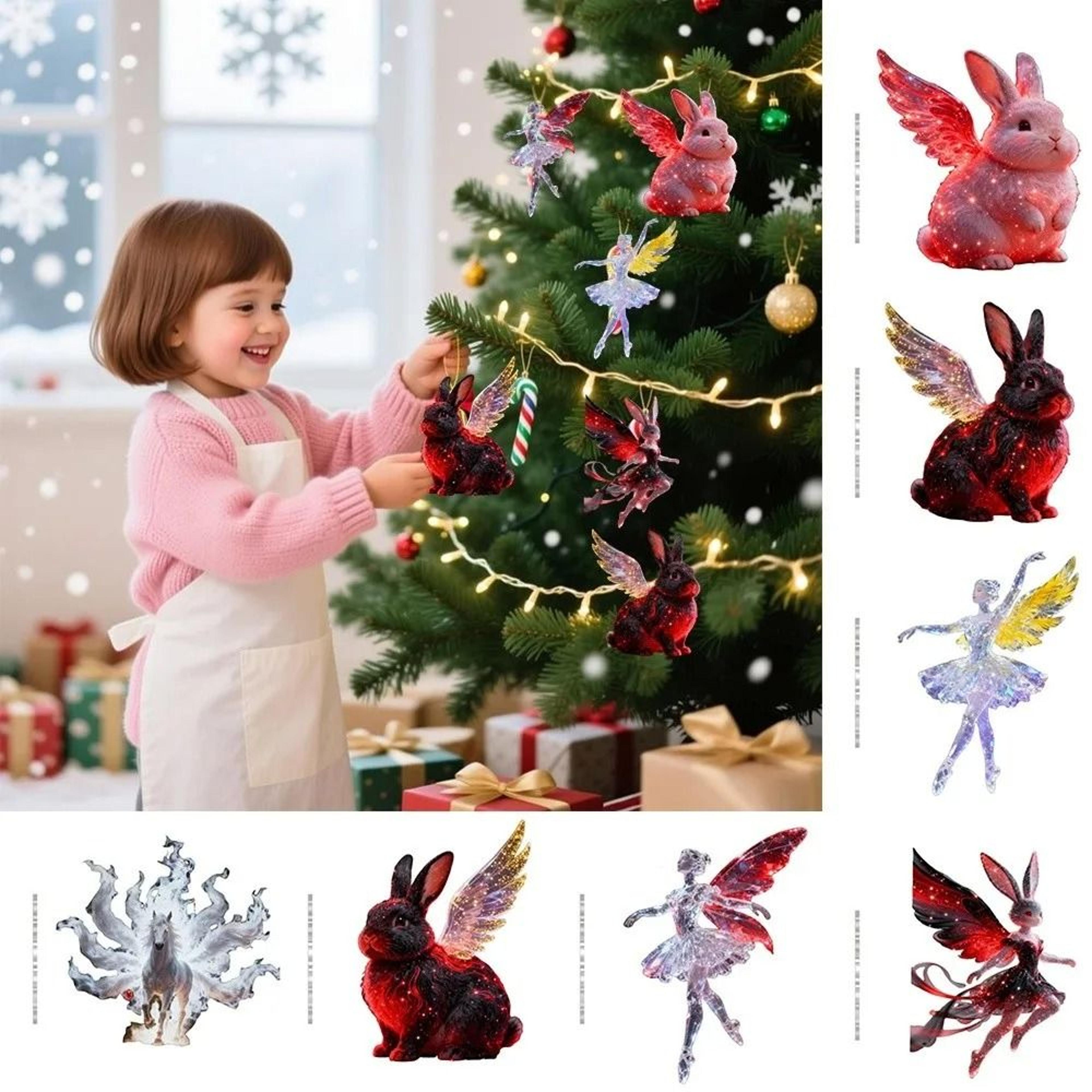 christmas acrylic character hanging ornament and bag charm