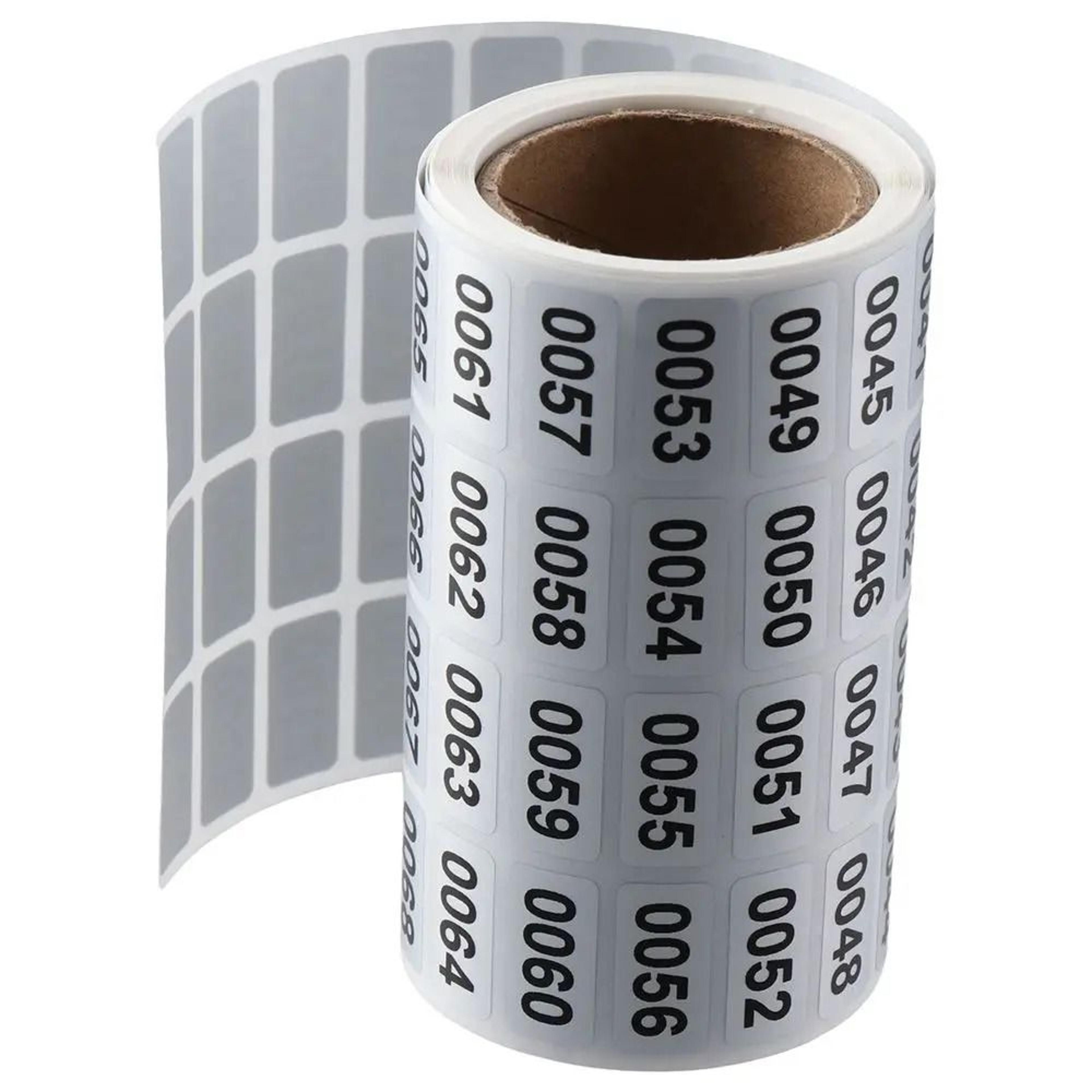 Two Thousand Consecutive Number Inventory Stickers For Organized Asset Tracking 3