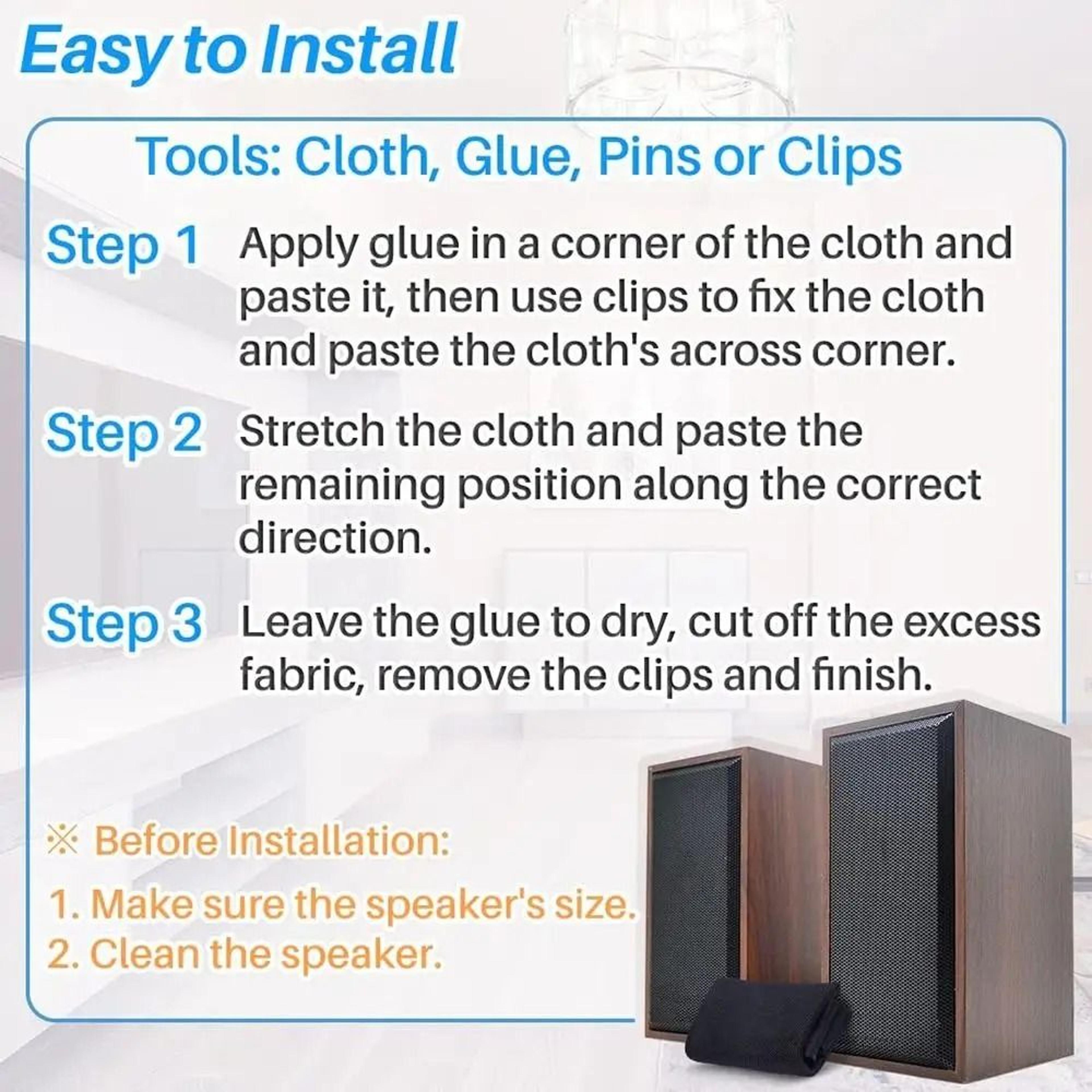 Breathable Speaker Grill Cloth For Dust Protection And Audio Restoration 13