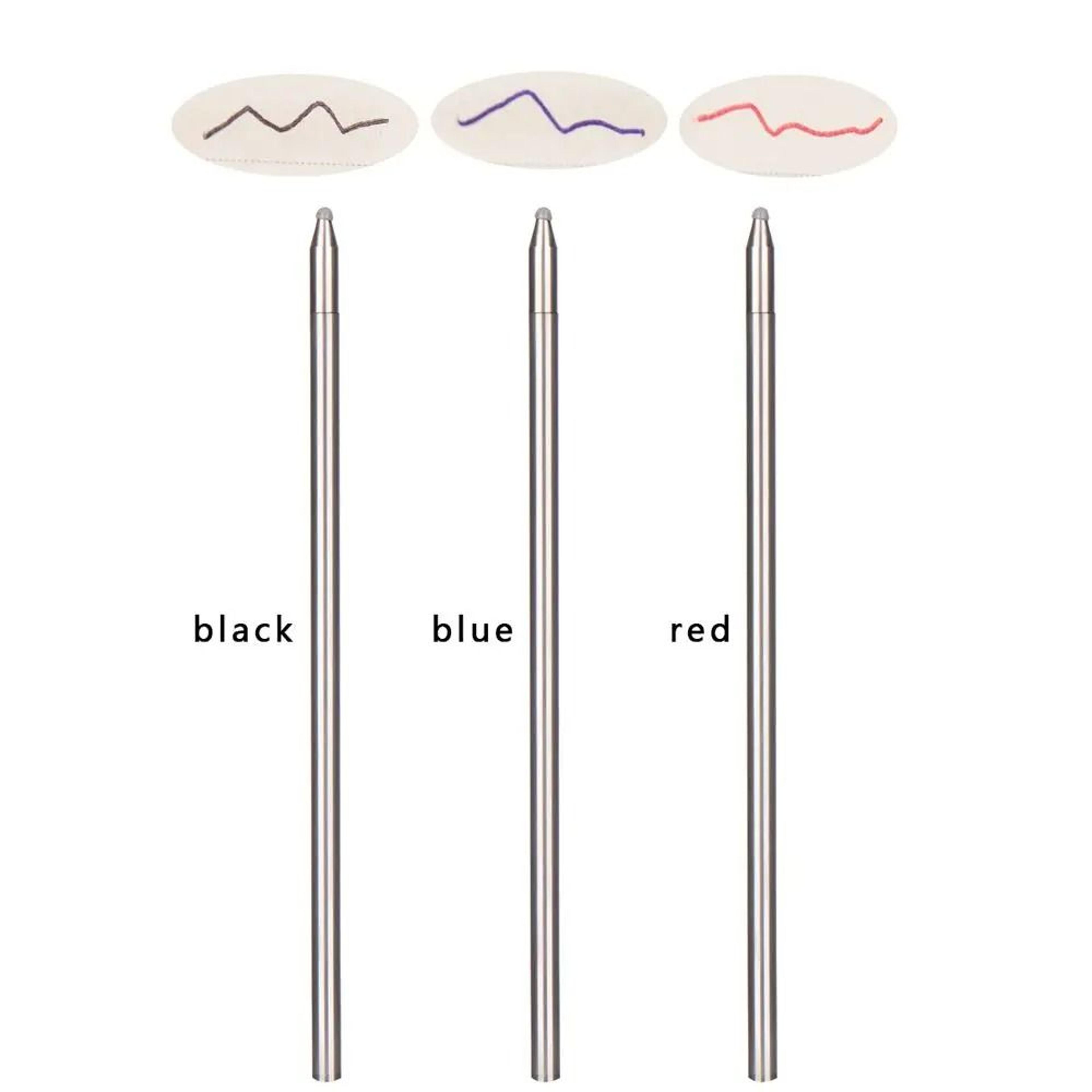 Five Piece 68MM Ballpoint Pen Refill Set For Crystal And Gravity Pens 3