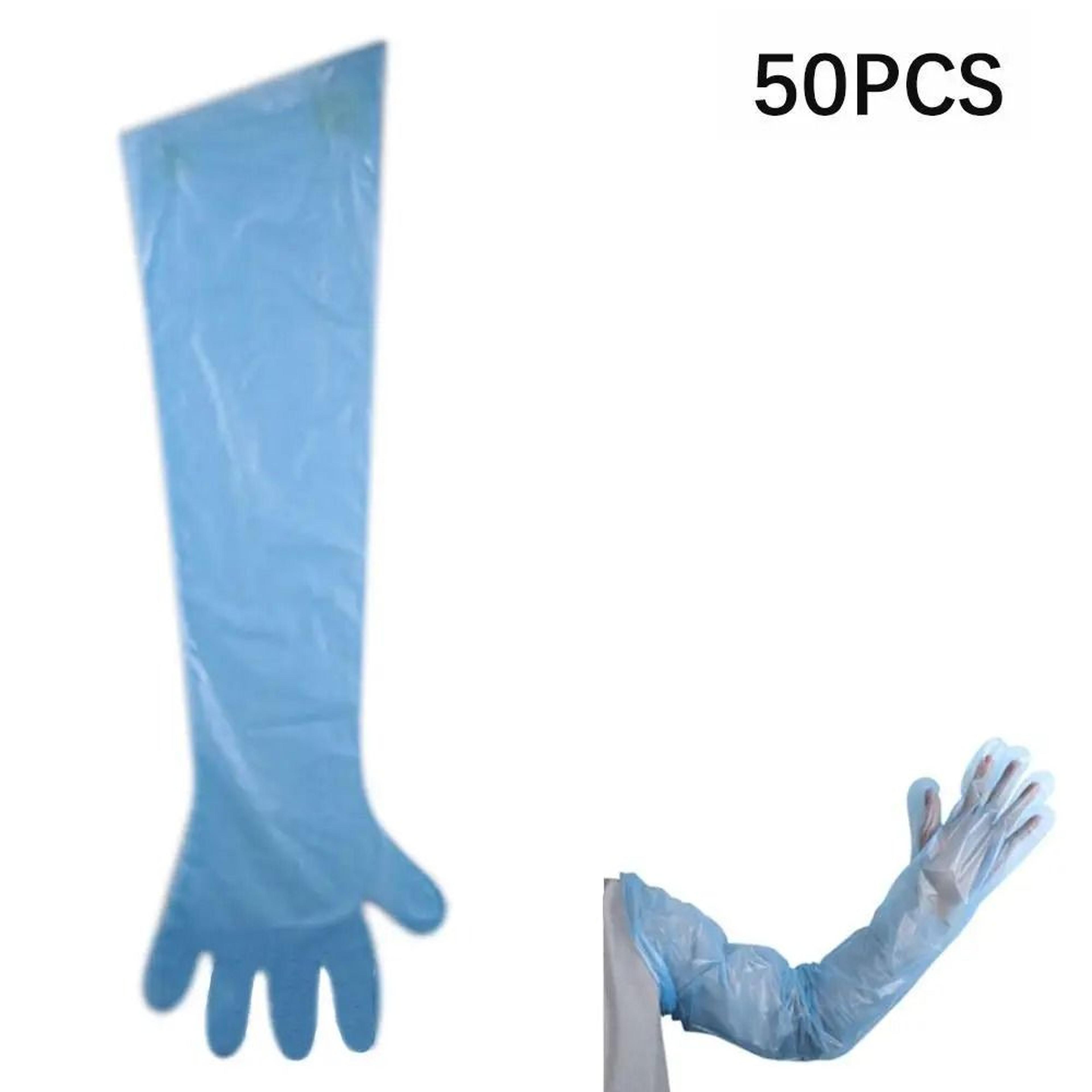 50 Piece Disposable Long Arm Veterinary Gloves 2